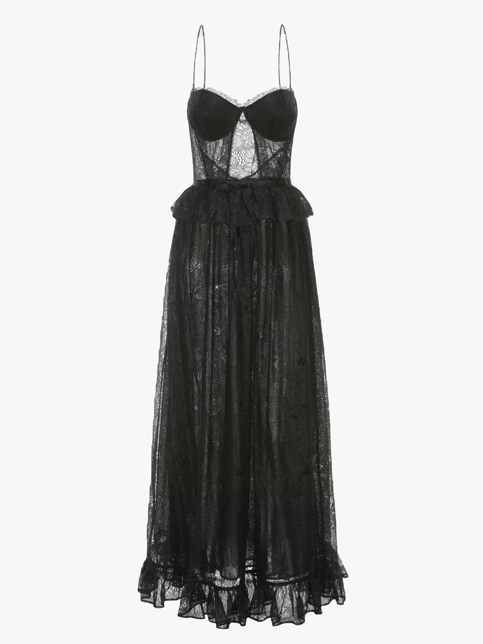 Adriana Lace Dress in Black made by Nana Jacqueline