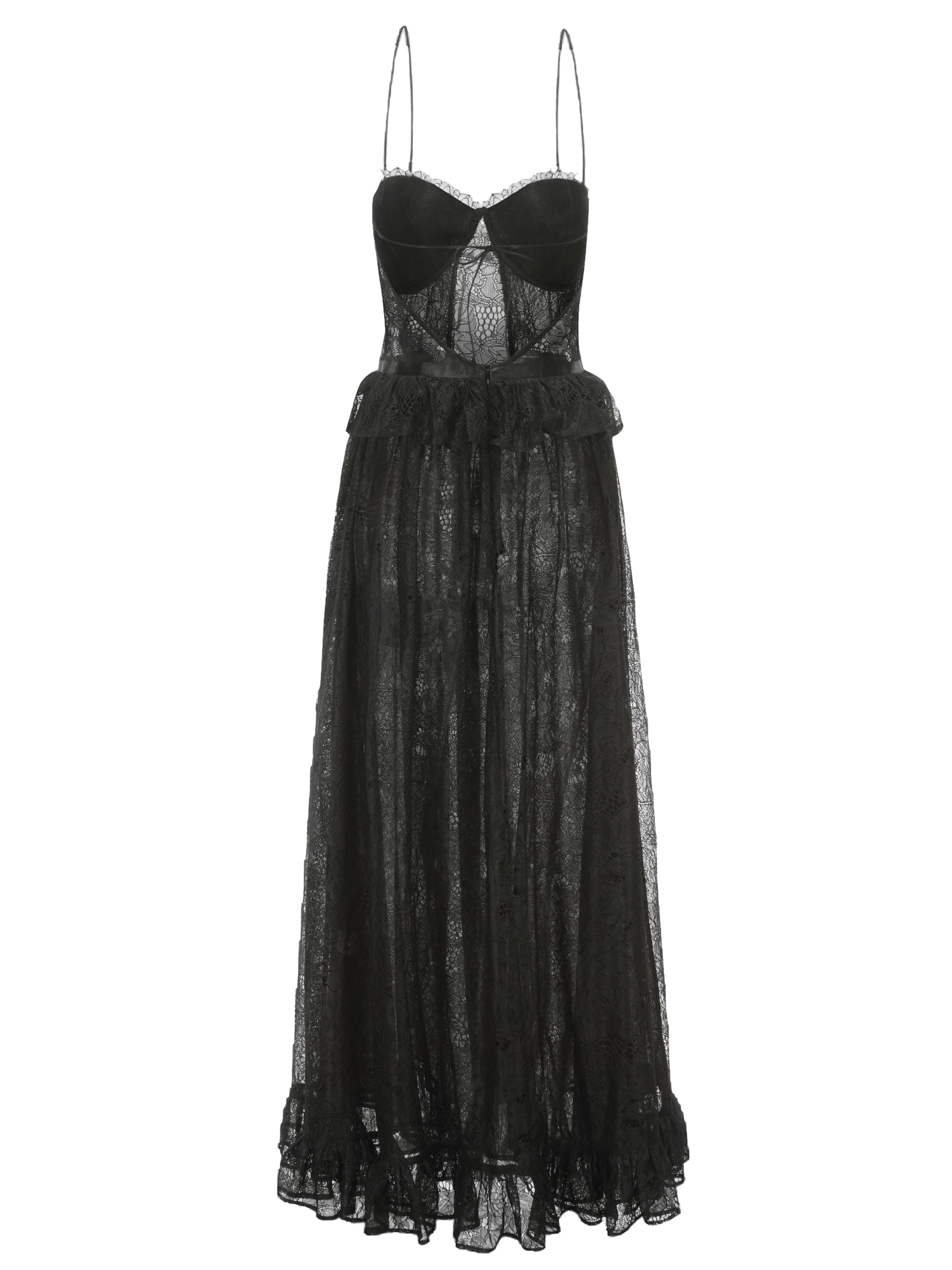 Adriana Lace Dress in Black made by Nana Jacqueline