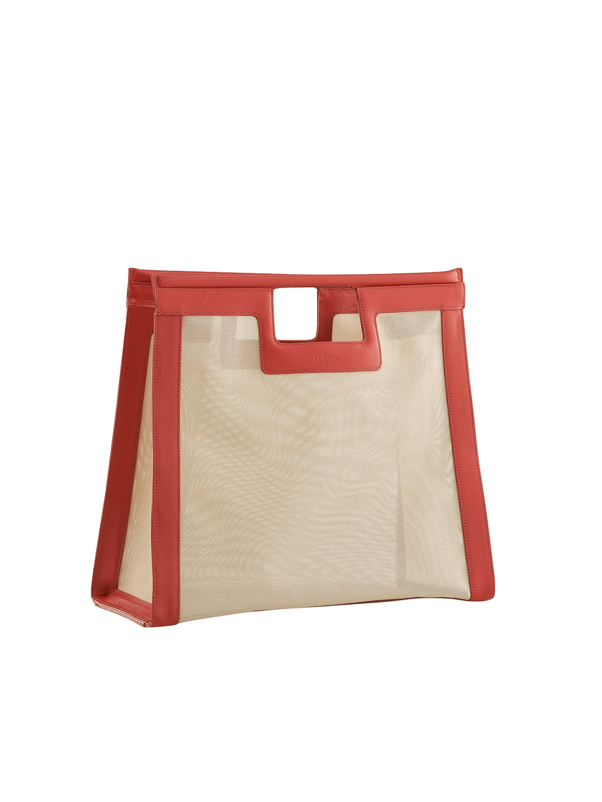 Maya Beach Bag Turuncu in Red made by Maven Bag