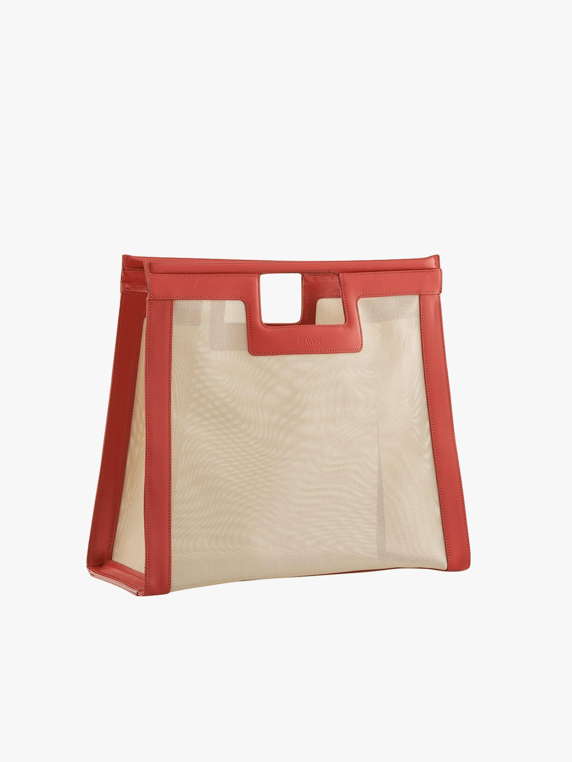 Maya Beach Bag Turuncu in Red made by Maven Bag