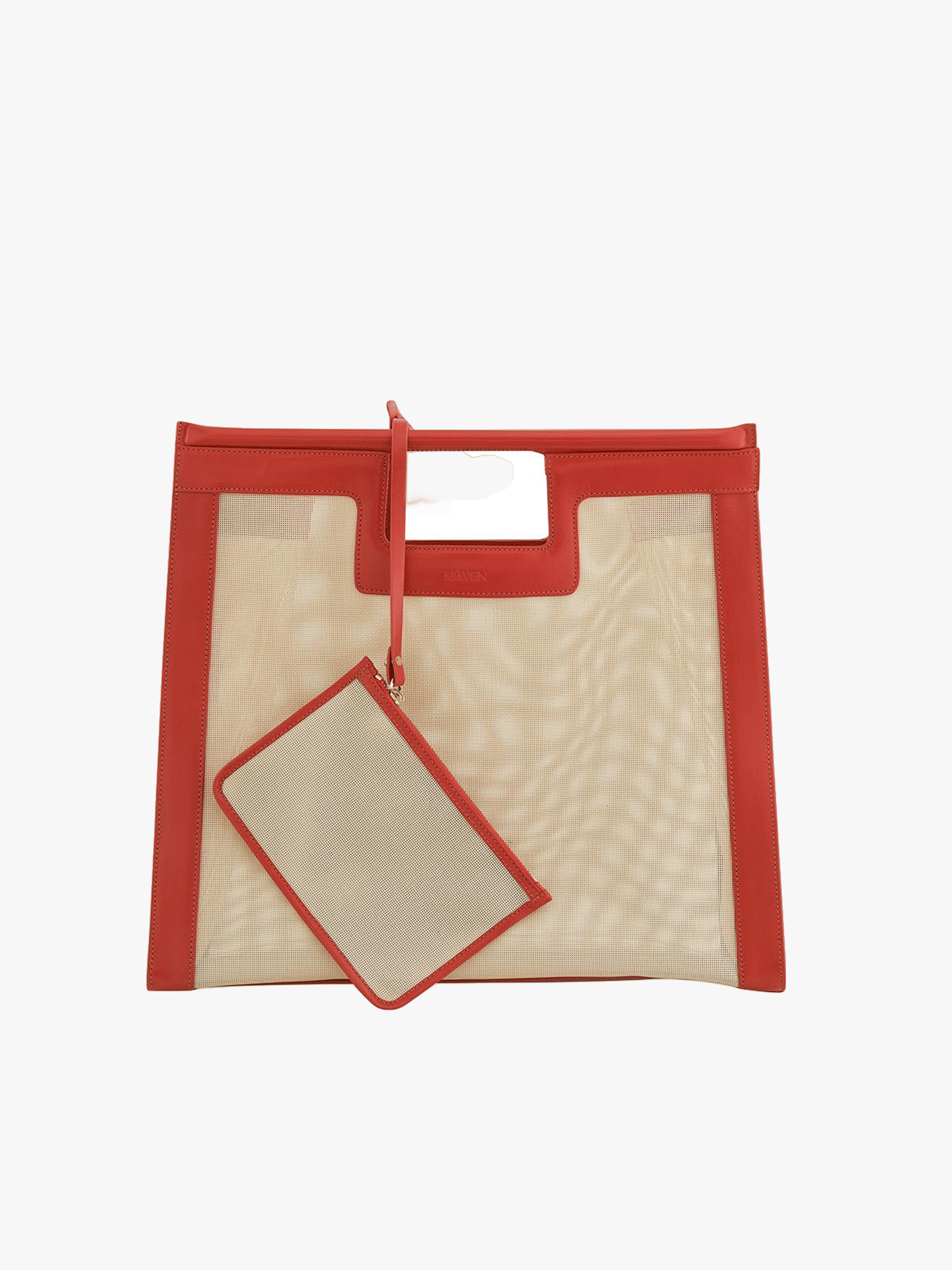 Maya Beach Bag Turuncu in Red made by Maven Bag