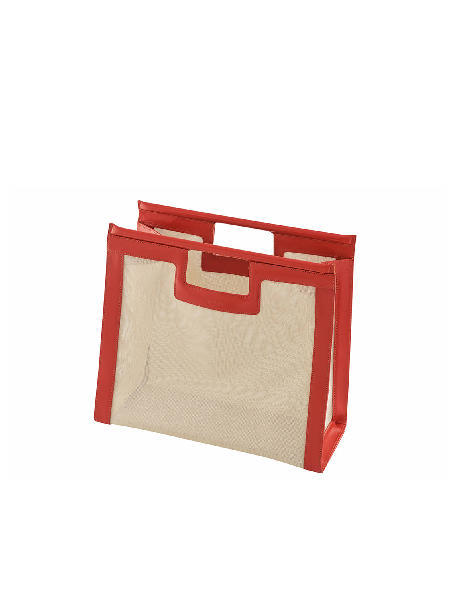 Maya Beach Bag Turuncu in Red made by Maven Bag