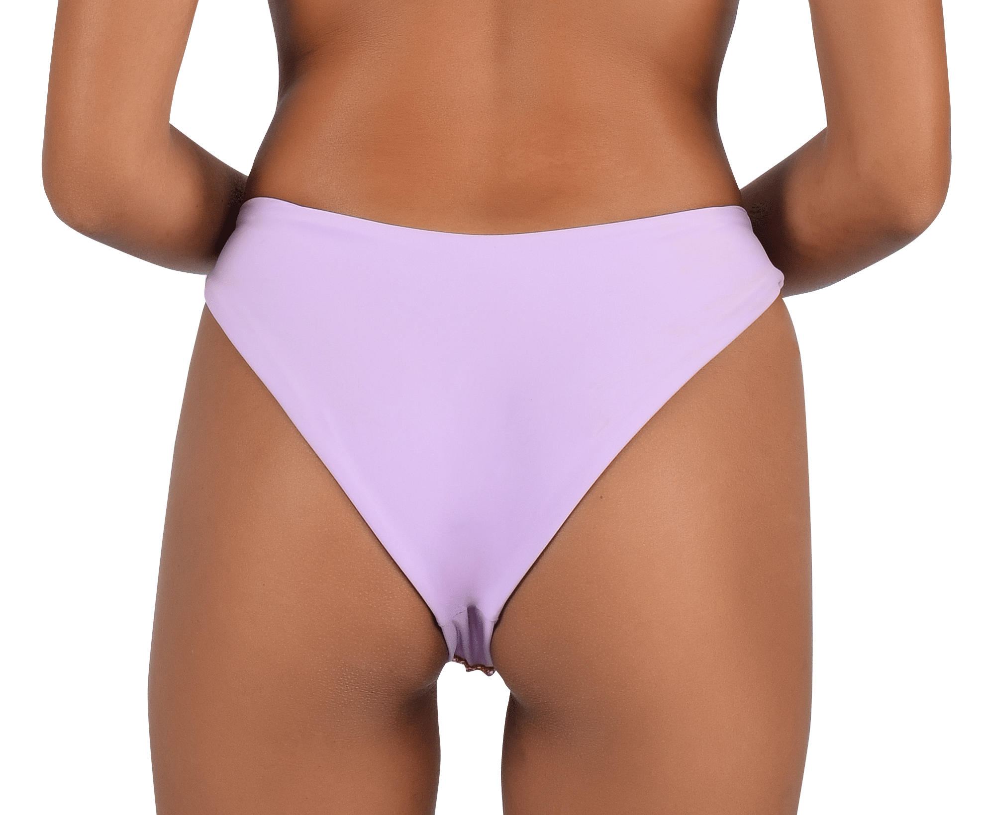 Quinn Embellished Slip On Lilac Bikini Bottoms made by Oceanus Swimwear