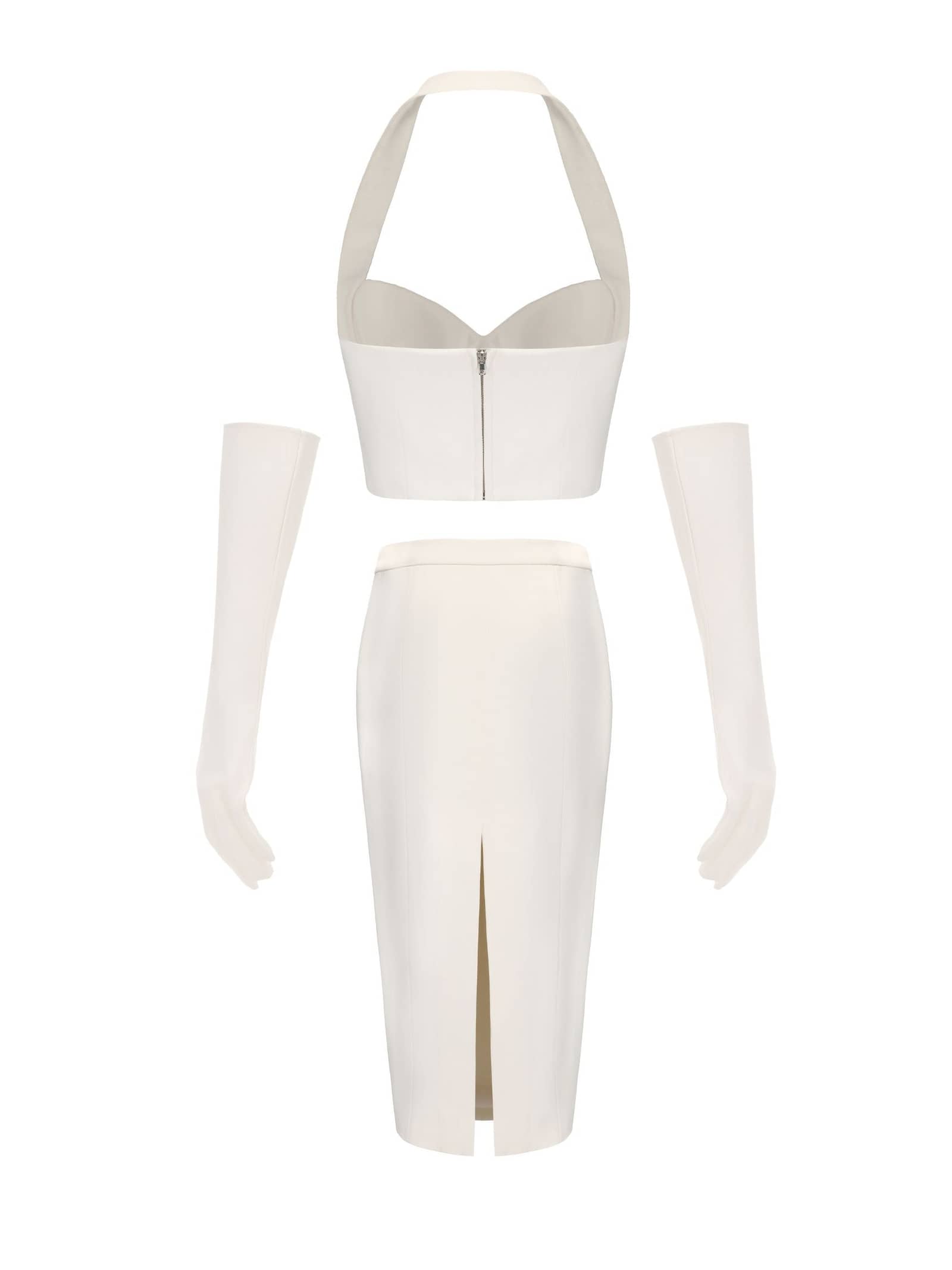 Anastasia Skirt (White) made by Nana Jacqueline