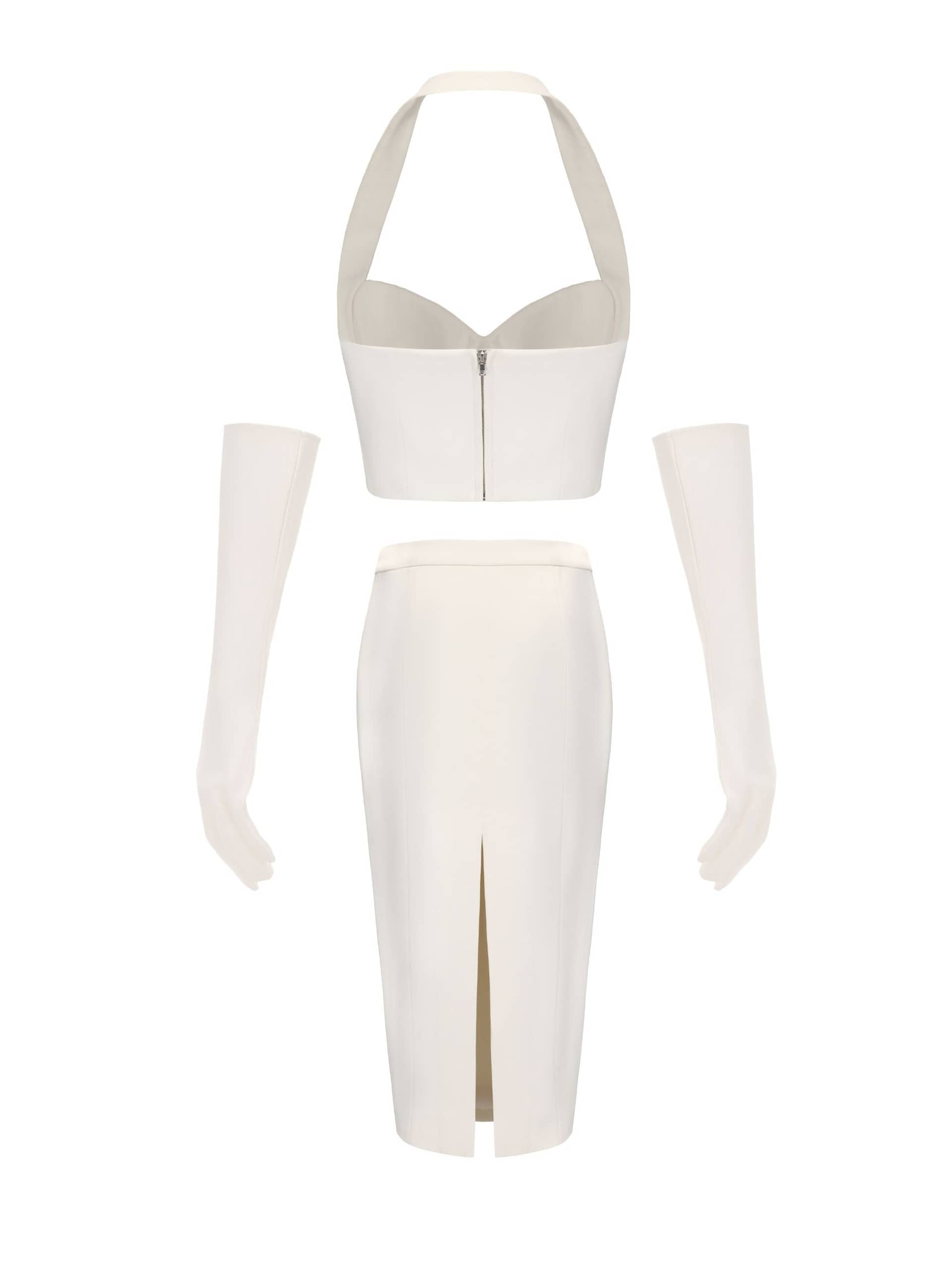 Anastasia Skirt (White) made by Nana Jacqueline