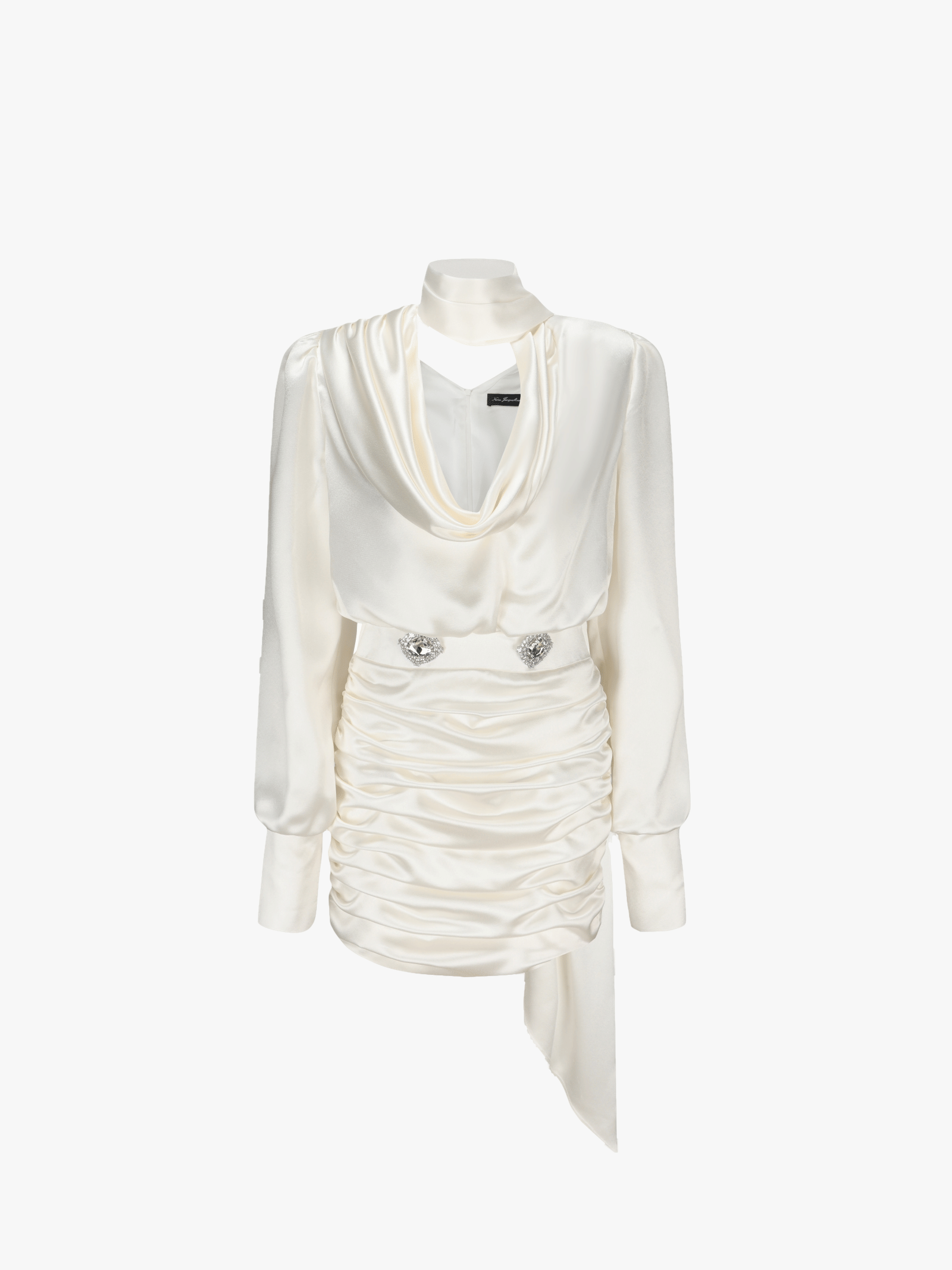 Cambria Dress (White) (Final Sale) in White made by Nana Jacqueline