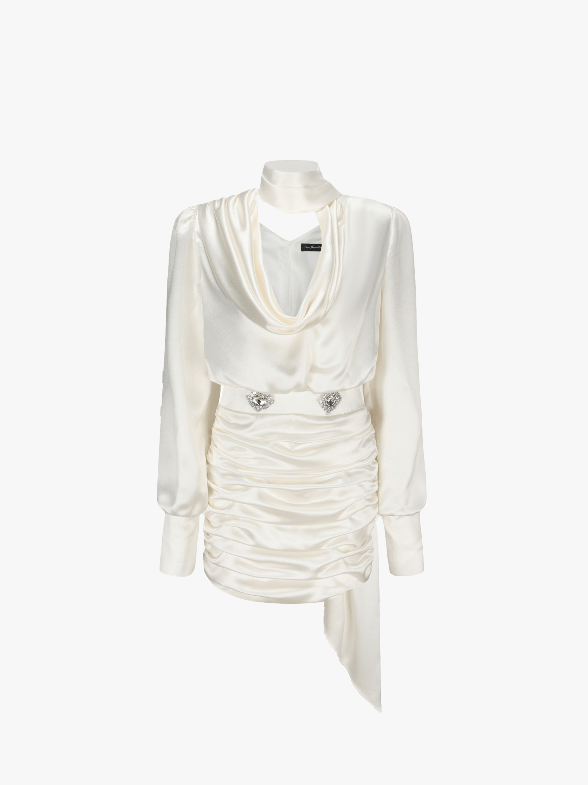 Cambria Dress (White) (Final Sale) in White made by Nana Jacqueline