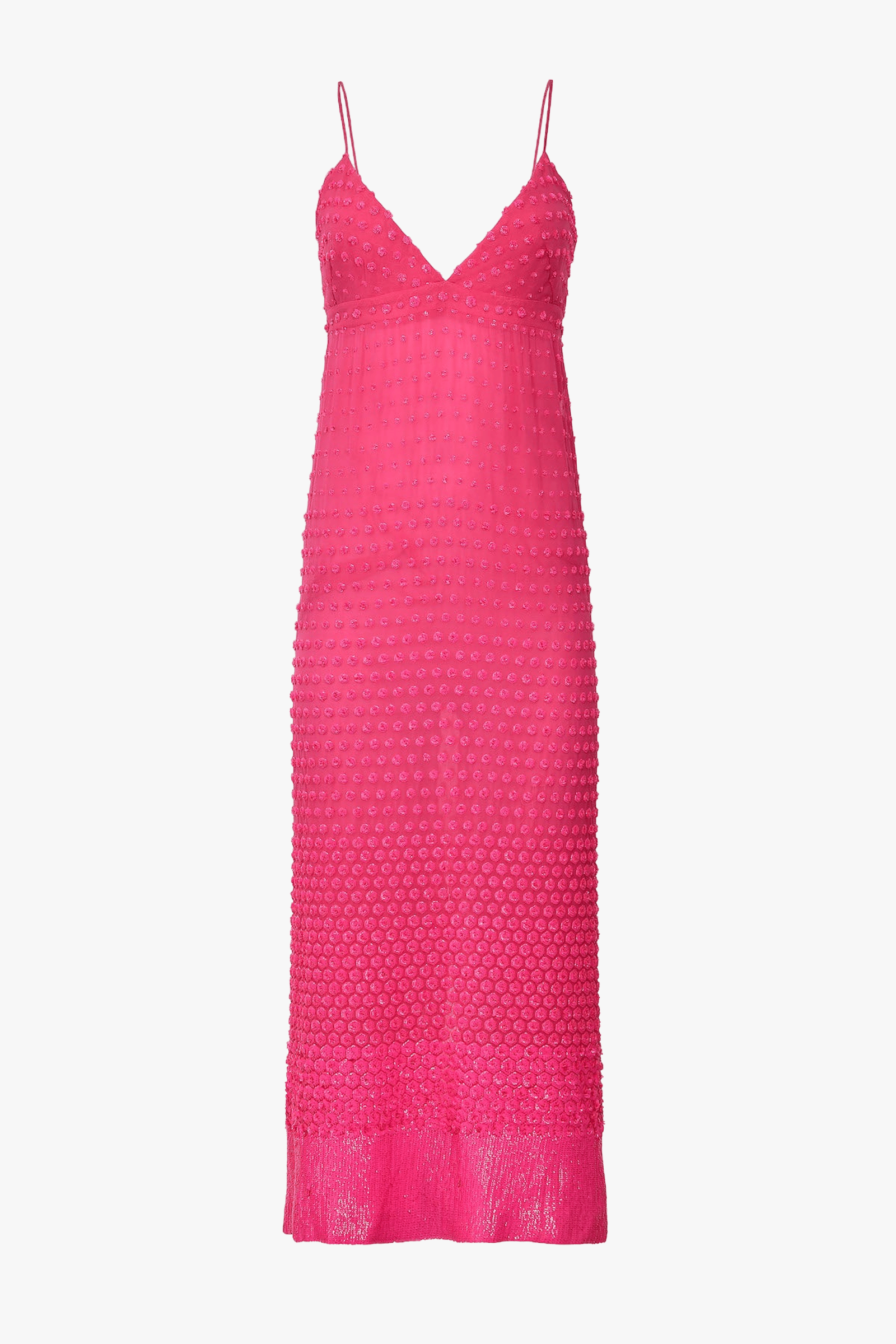 Vista Fuschia Midi Dress made by Francesca Miranda