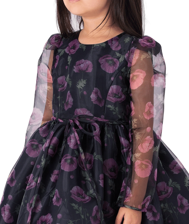 Floral Organza Girls Dress made by Mama Luma