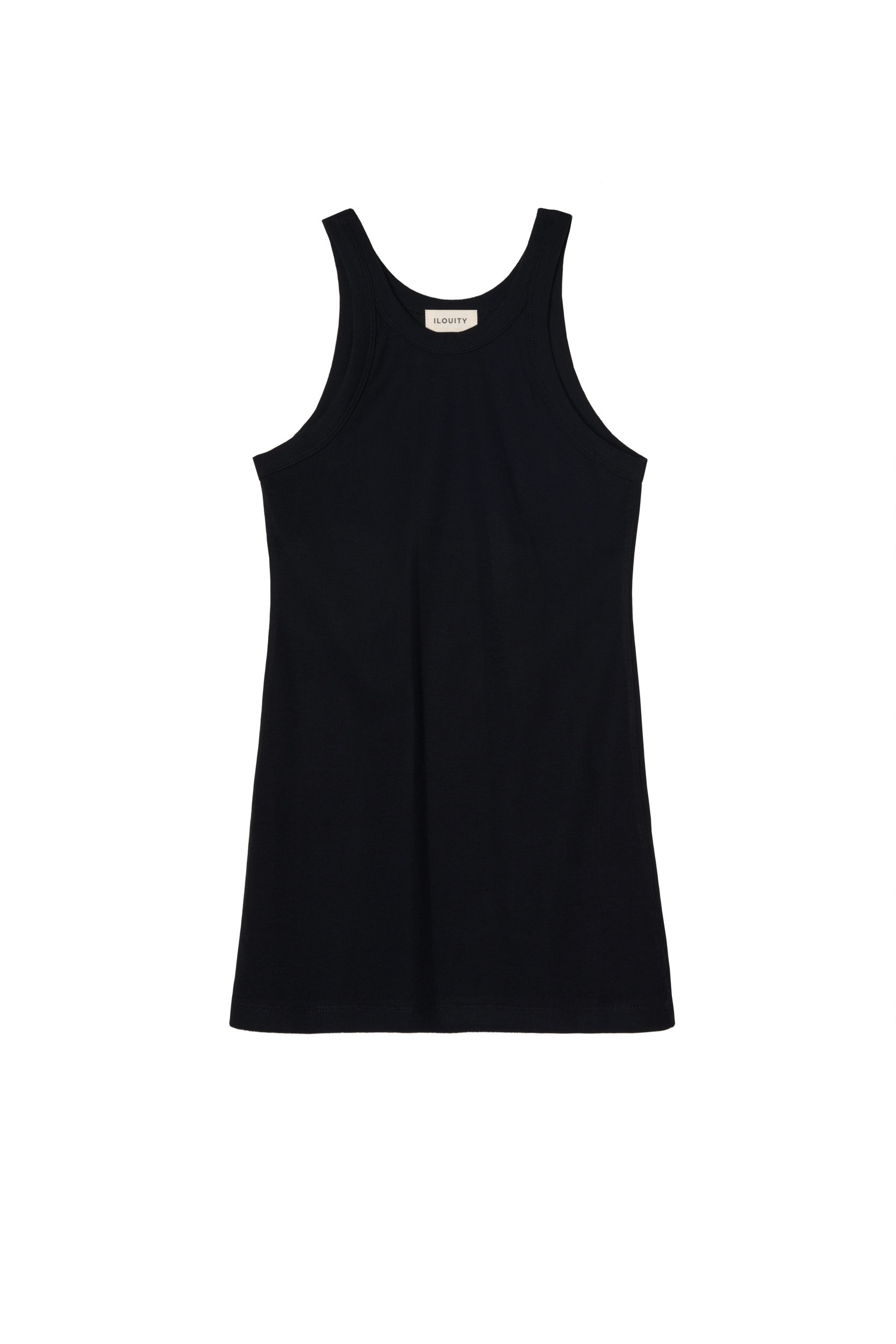 Ribbed Pregnancy Tank (Black/White/Grey Melange) made by Ilouity