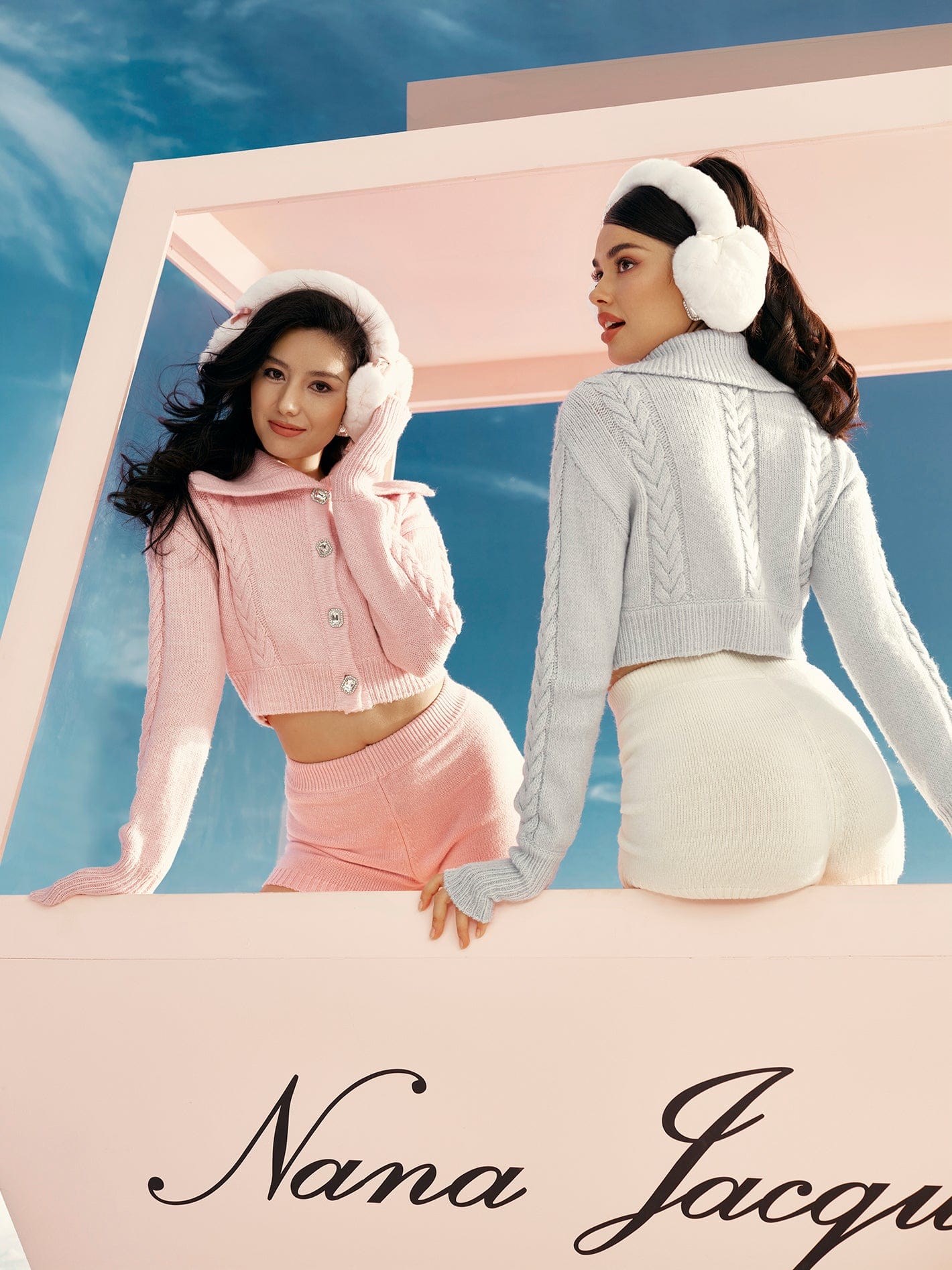 Natalia Earmuffs (Pink) made by Nana Jacqueline