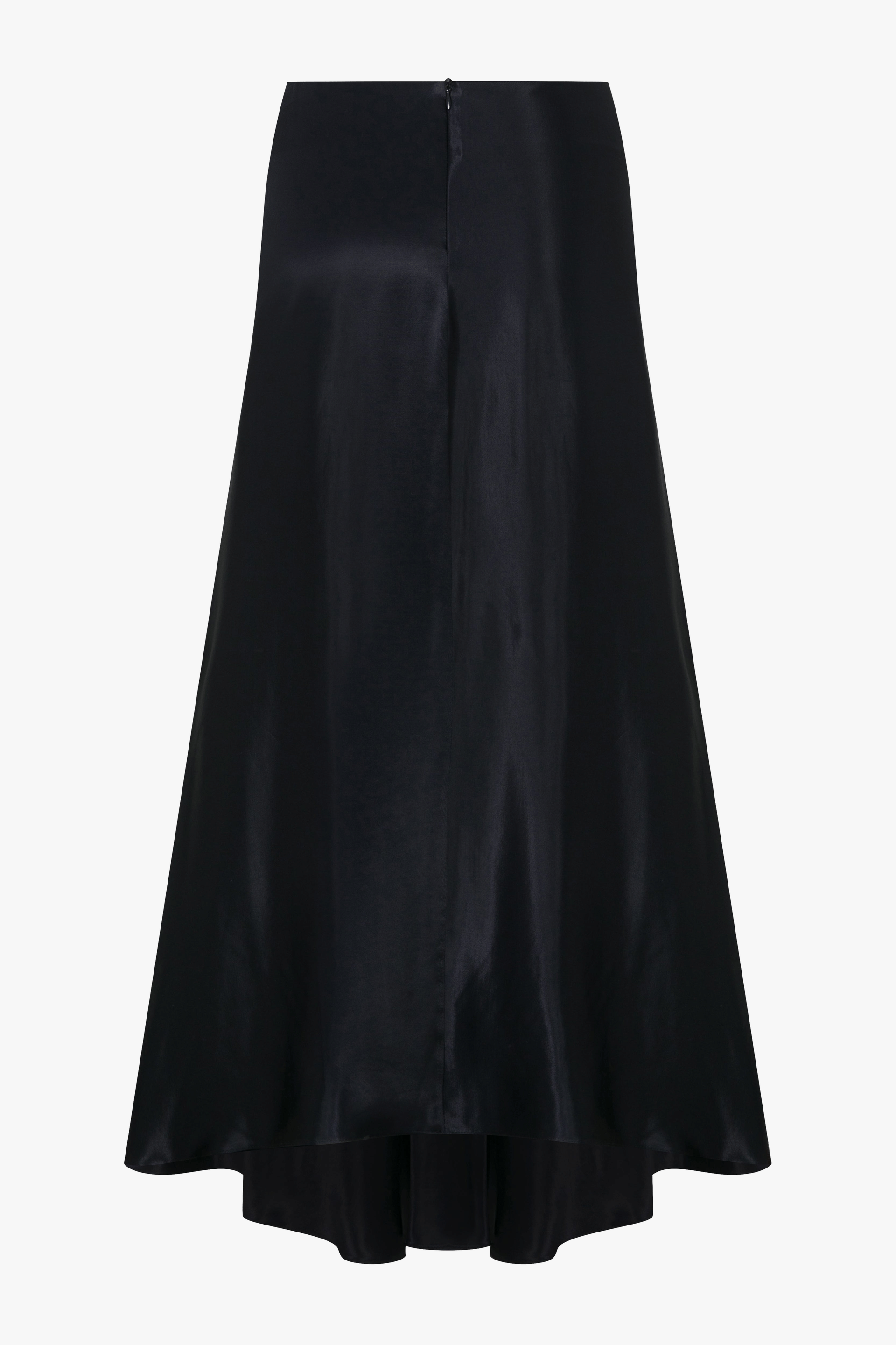 Lia Satin Maxi Skirt in Black made by Nazli Ceren