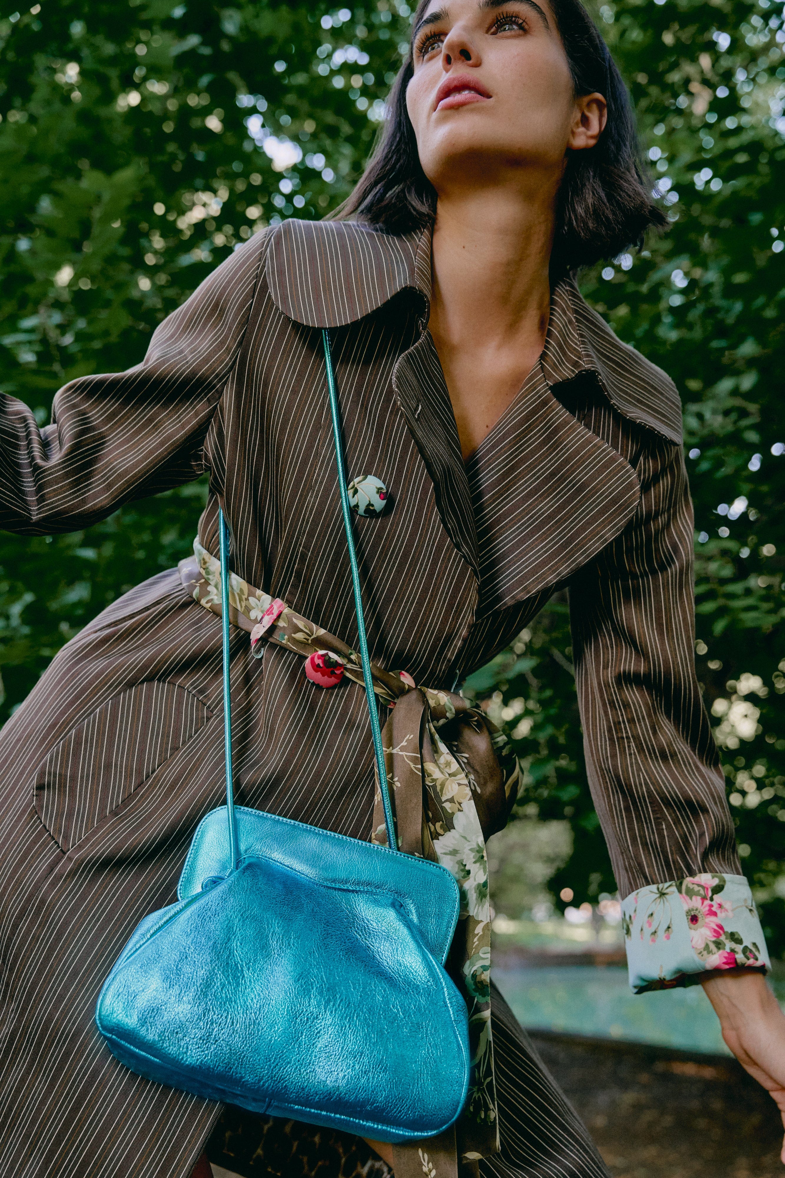 Constanza metallised turquoise made by Phialebel