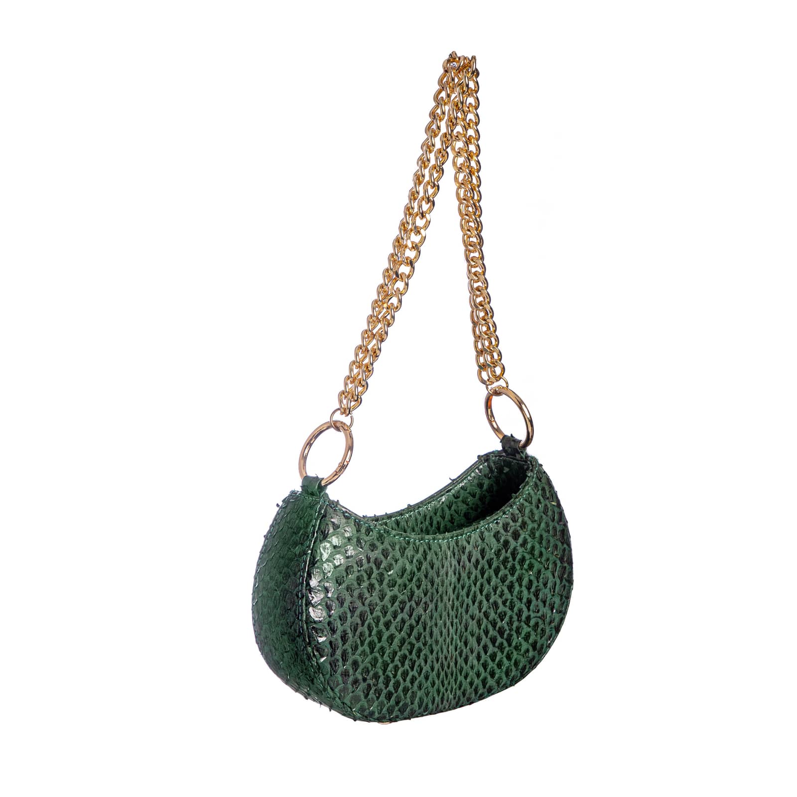 Basita - Dark Green - Hand Bag made by ALIEL