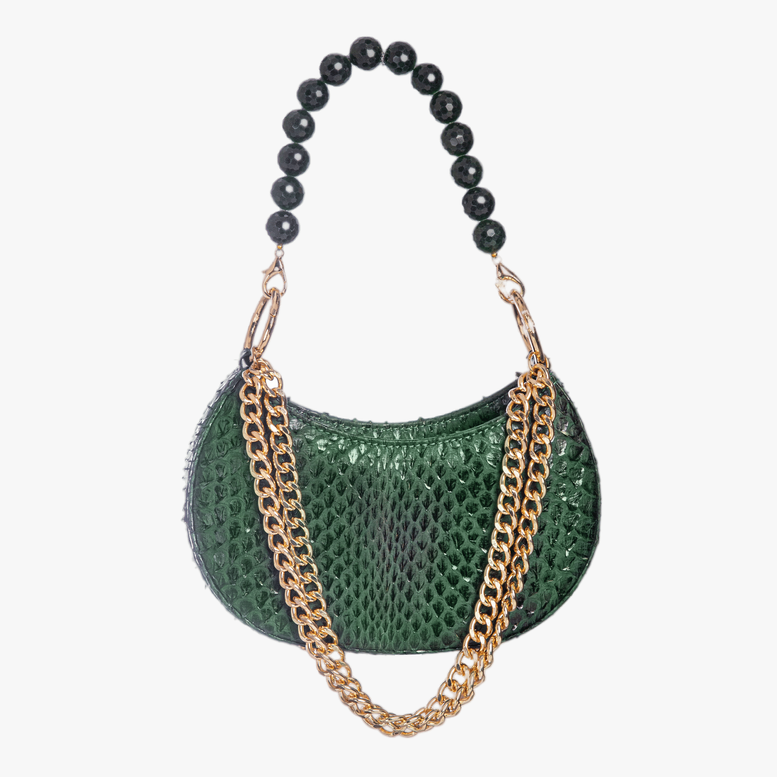 Basita - Dark Green - Hand Bag made by ALIEL