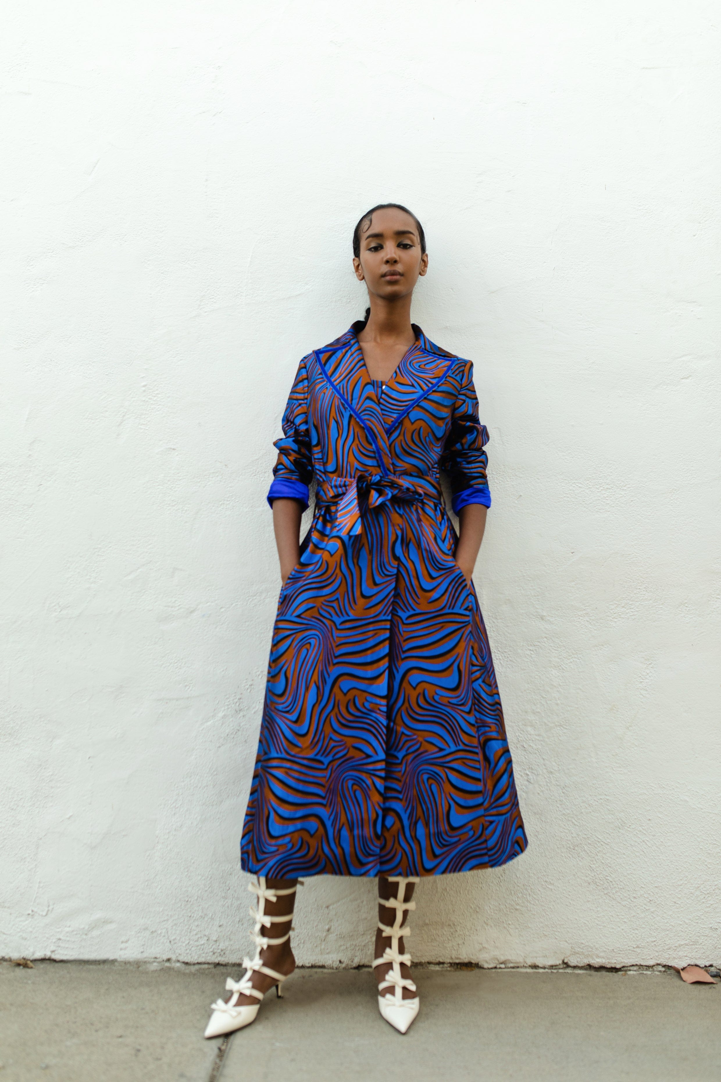 Blue Marilyn Coat № 23 made by ANDREEVA