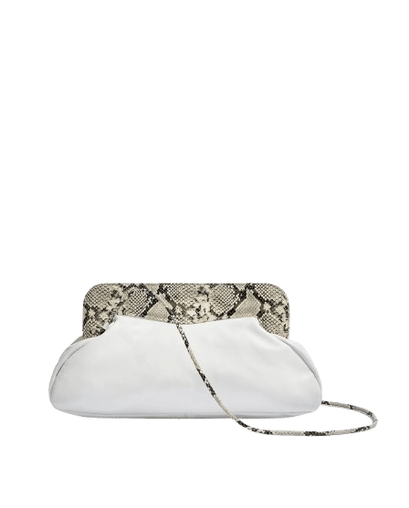 Constanza maxi white & python made by Phialebel