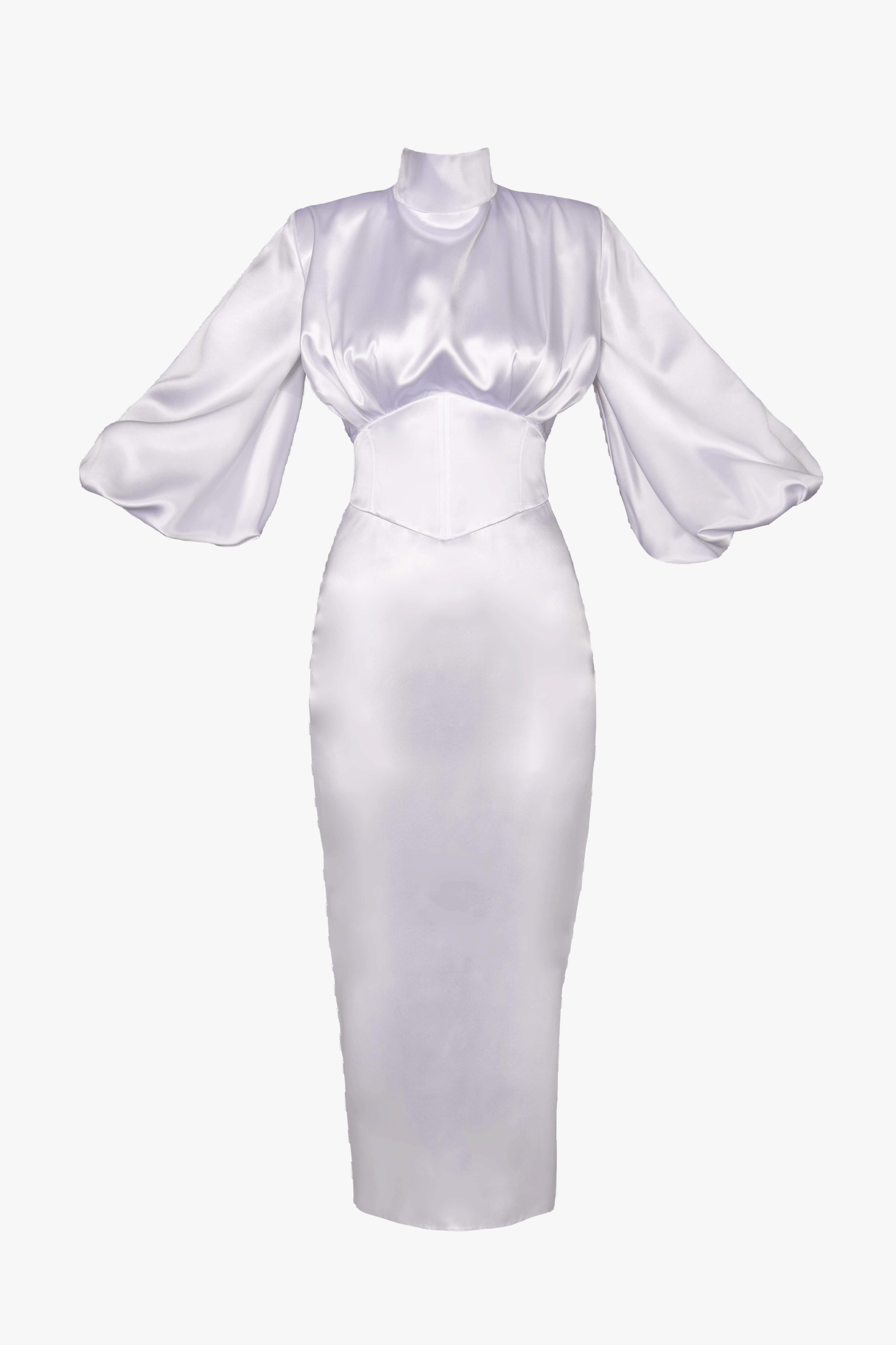 All about EVE SILK DRESS in White made by Vestiaire d'un Oiseau Libre