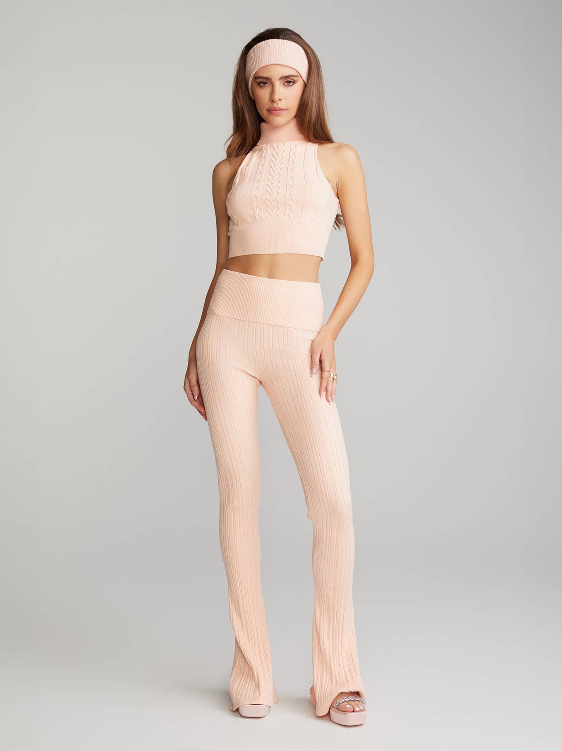 Janelle Knit Pants (Peach) made by Nana Jacqueline