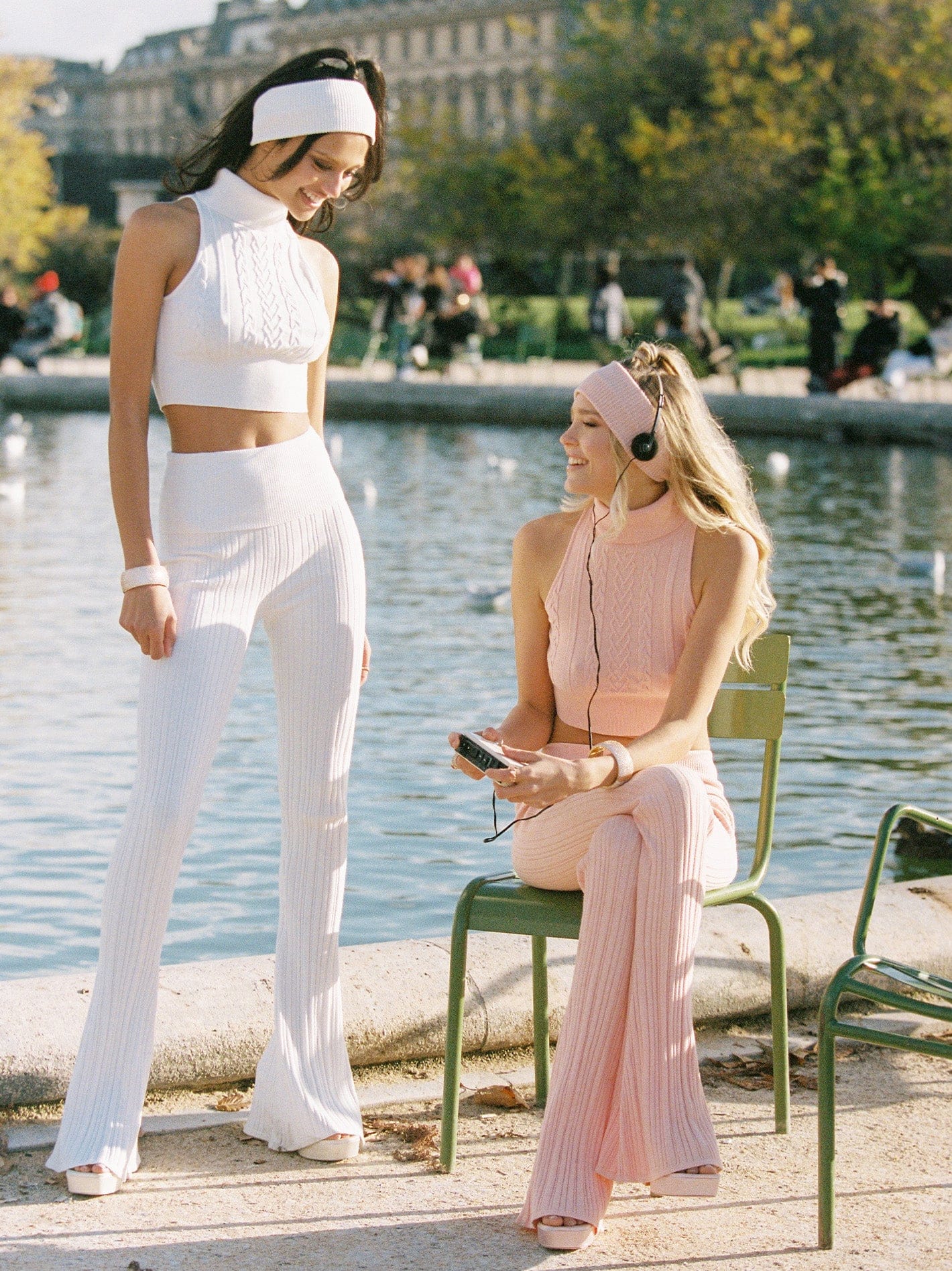 Janelle Knit Pants (Peach) made by Nana Jacqueline