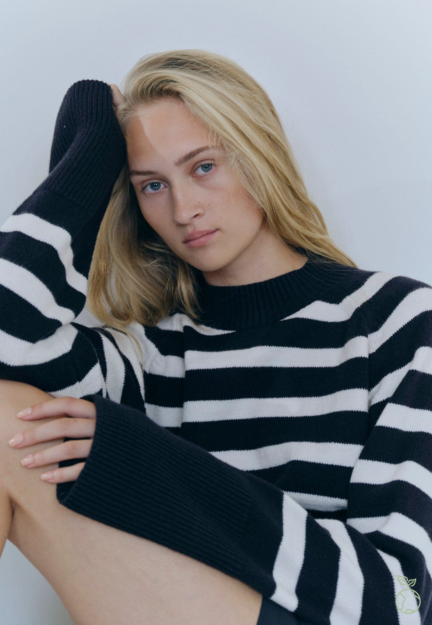 Liam Knit blouse - Black & white made by HERSKIND