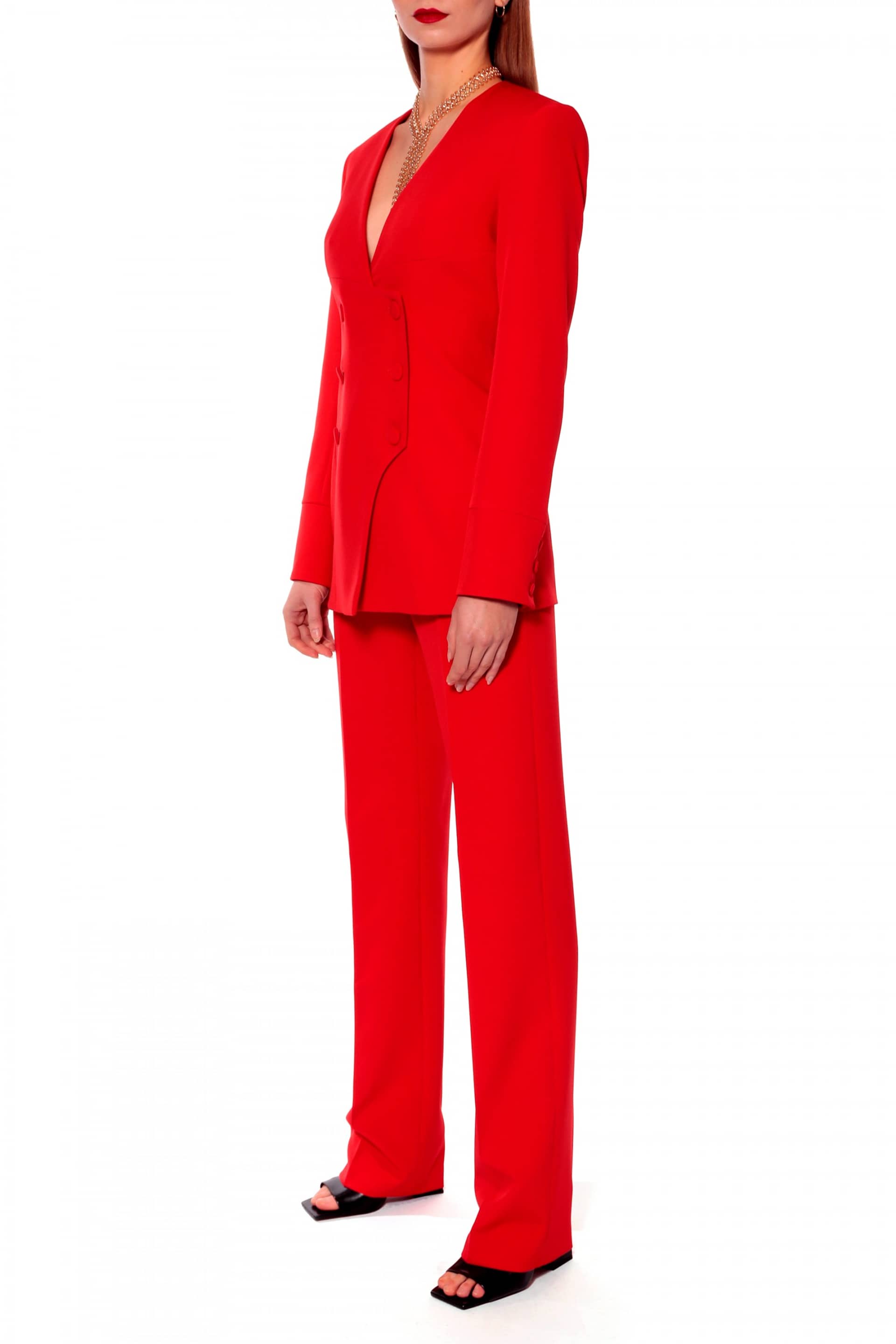 Blazer Susana Fiery Red in Red made by HALEWSKI