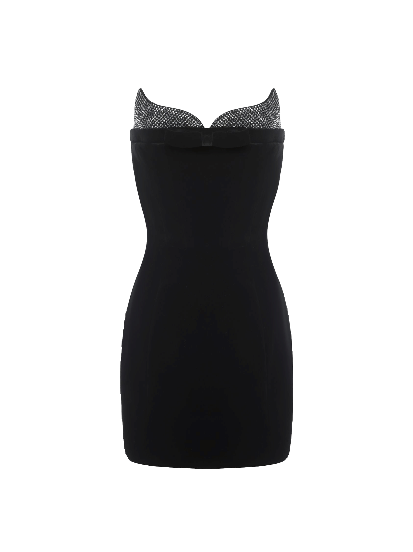 Keira Velvet Mini Dress in Black made by Nana Jacqueline