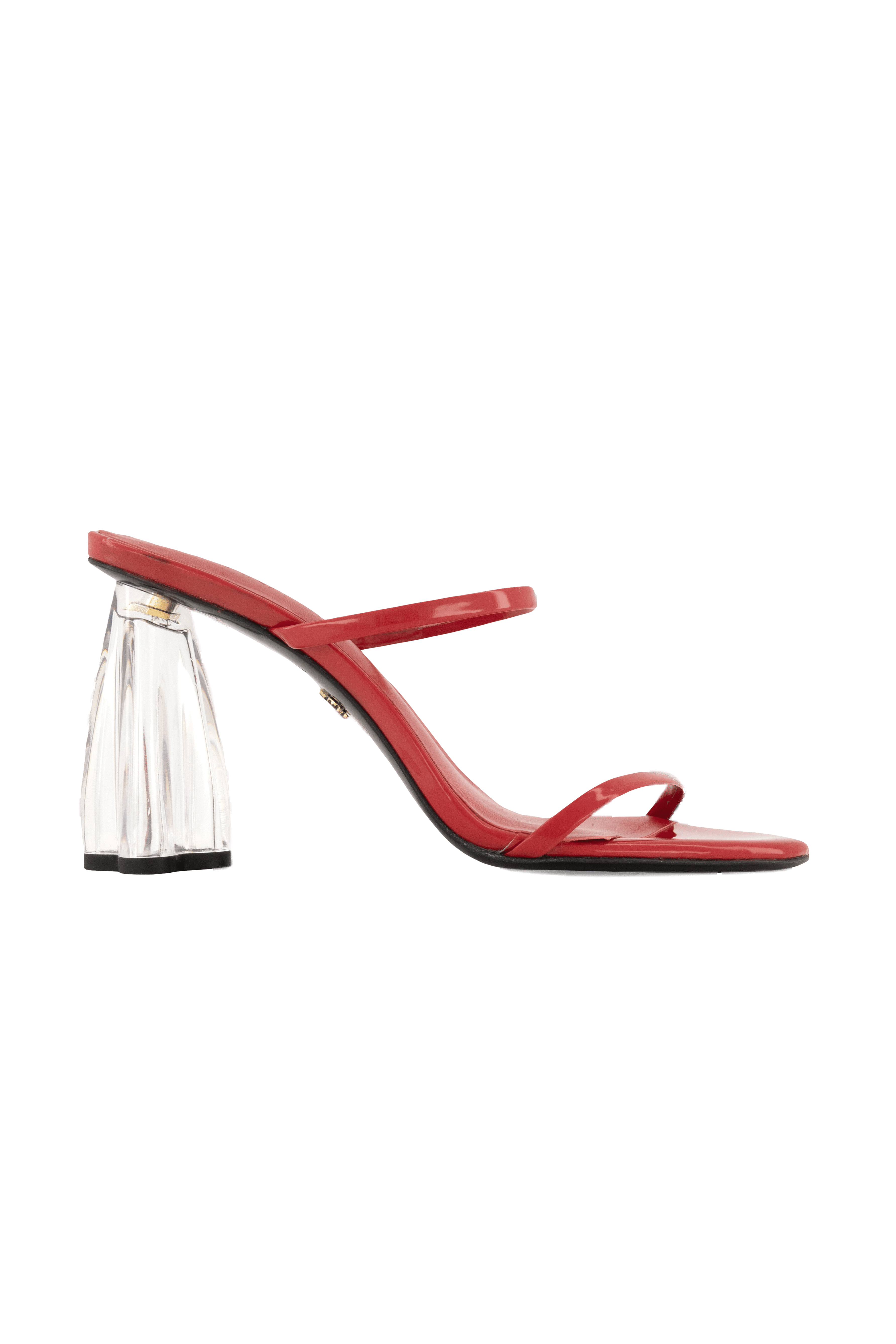 Fiorellini Glass Heel 95 Red Patent in Red made by ATANA