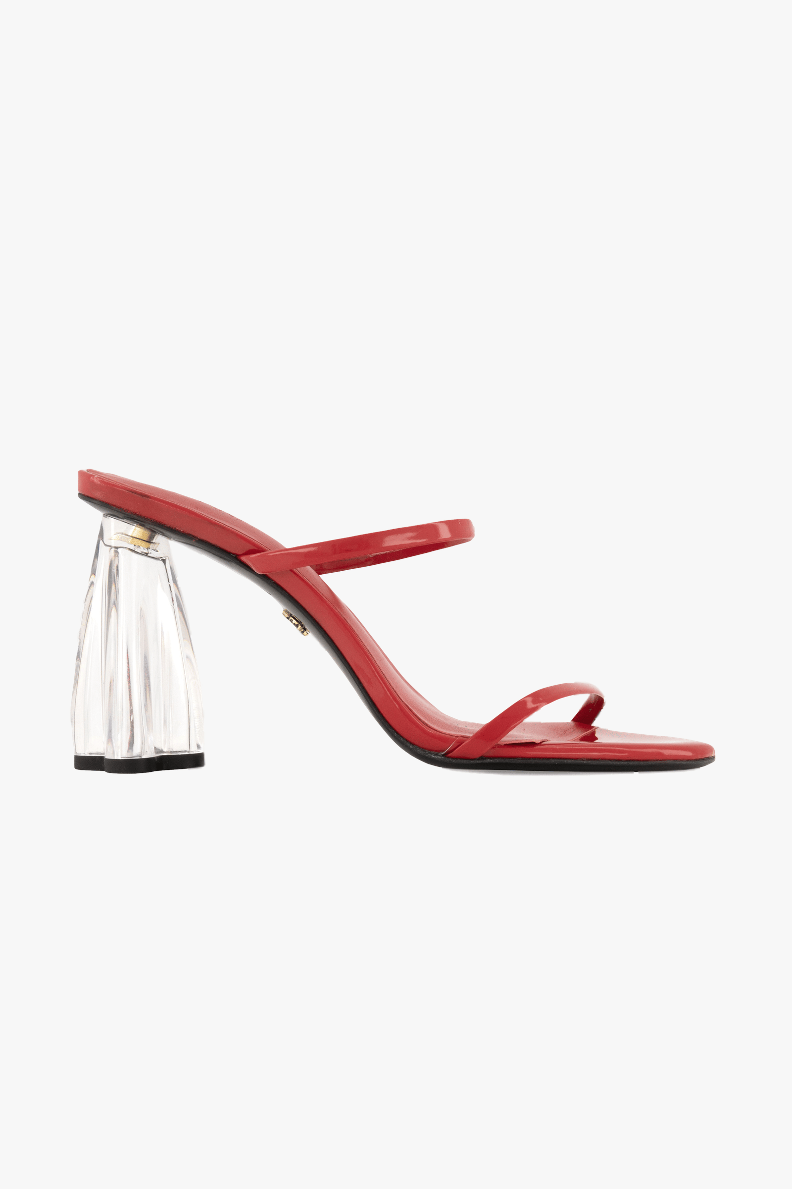 Fiorellini Glass Heel 95 Red Patent in Red made by ATANA