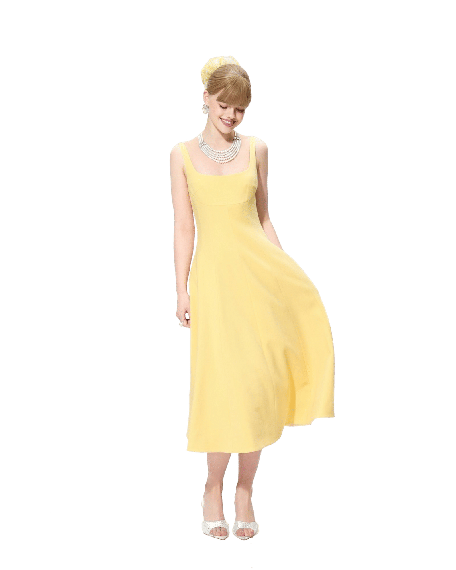Josephine Dress (Yellow) made by Nana Jacqueline