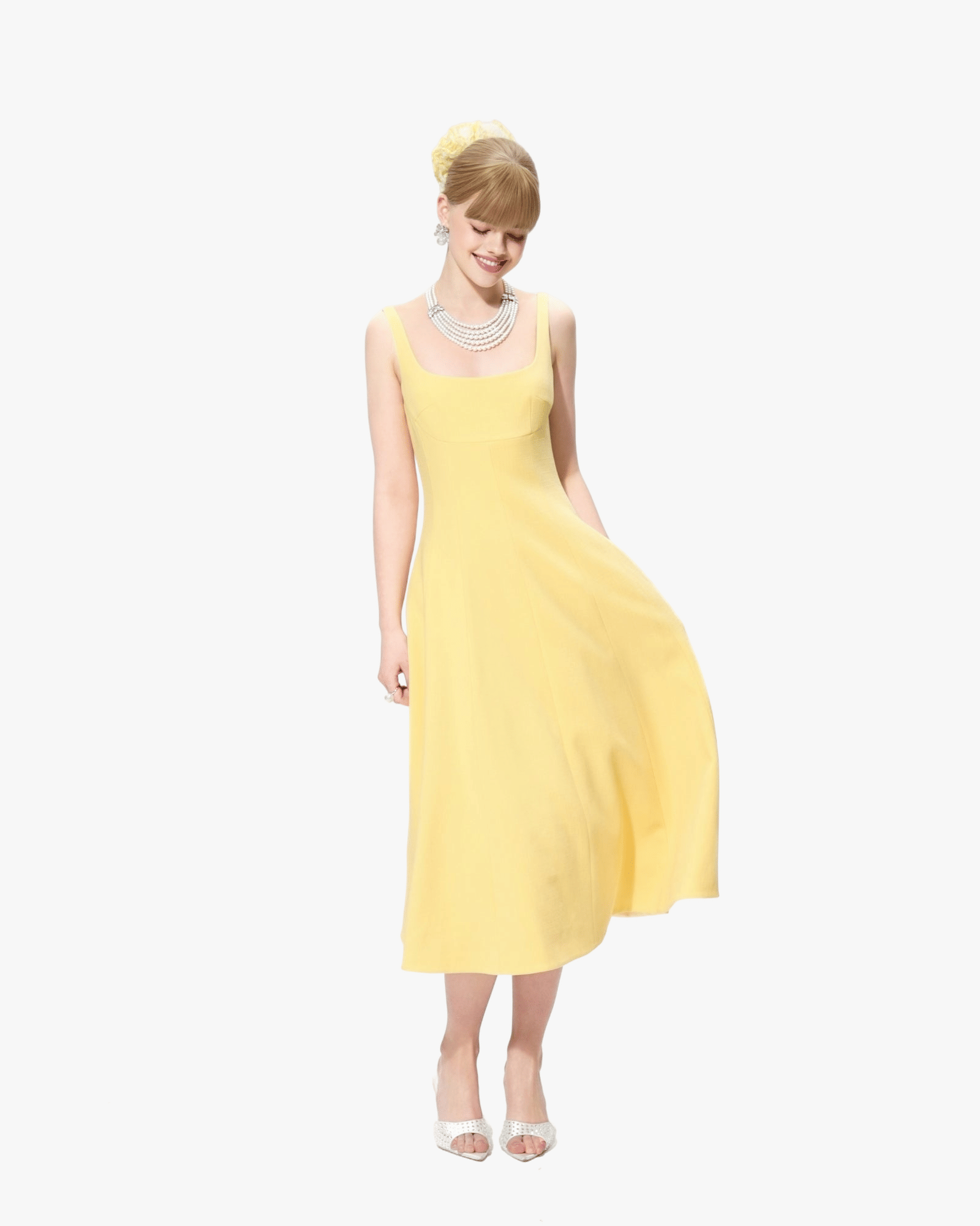Josephine Dress (Yellow) made by Nana Jacqueline