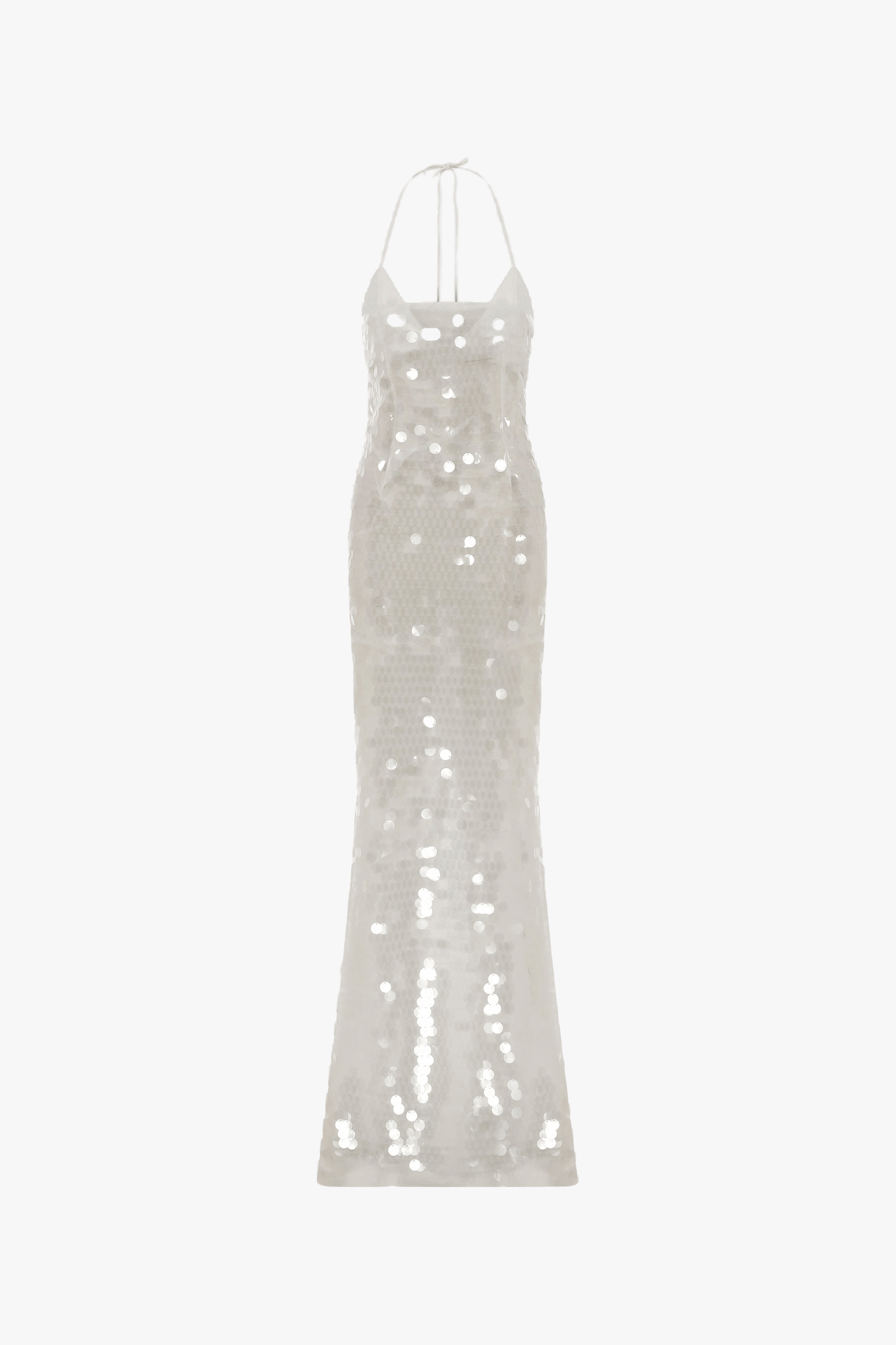 WINSLET - Strapless maxi dress with bikini top in Silver made by ILA