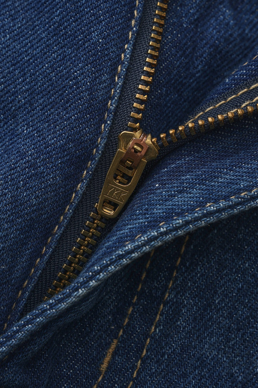 Ava High-Waist Blue Straight Leg Jeans made by Nana Jacqueline