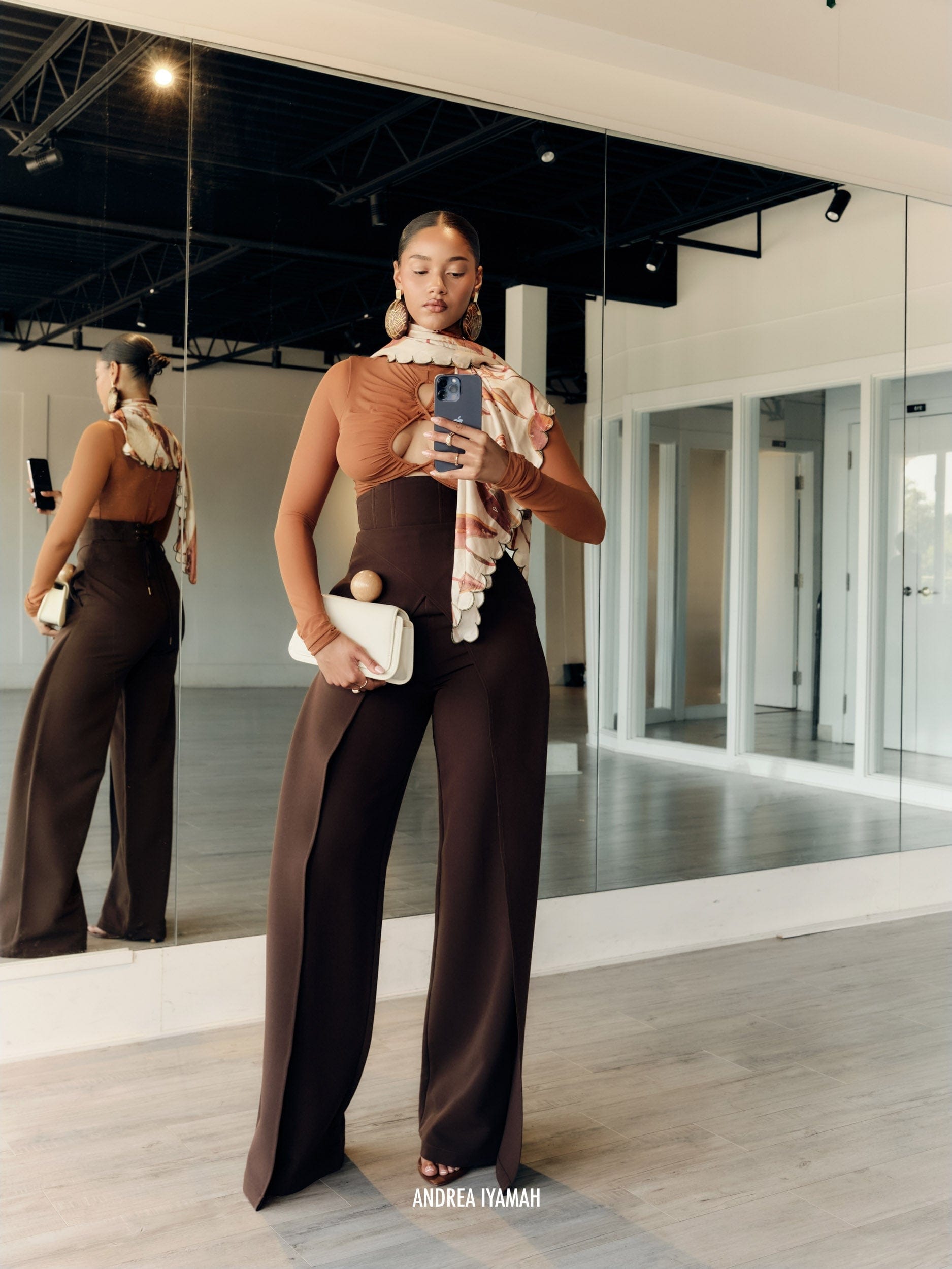 SALLE BODYSUIT - CAMEL made by Andrea Iyamah