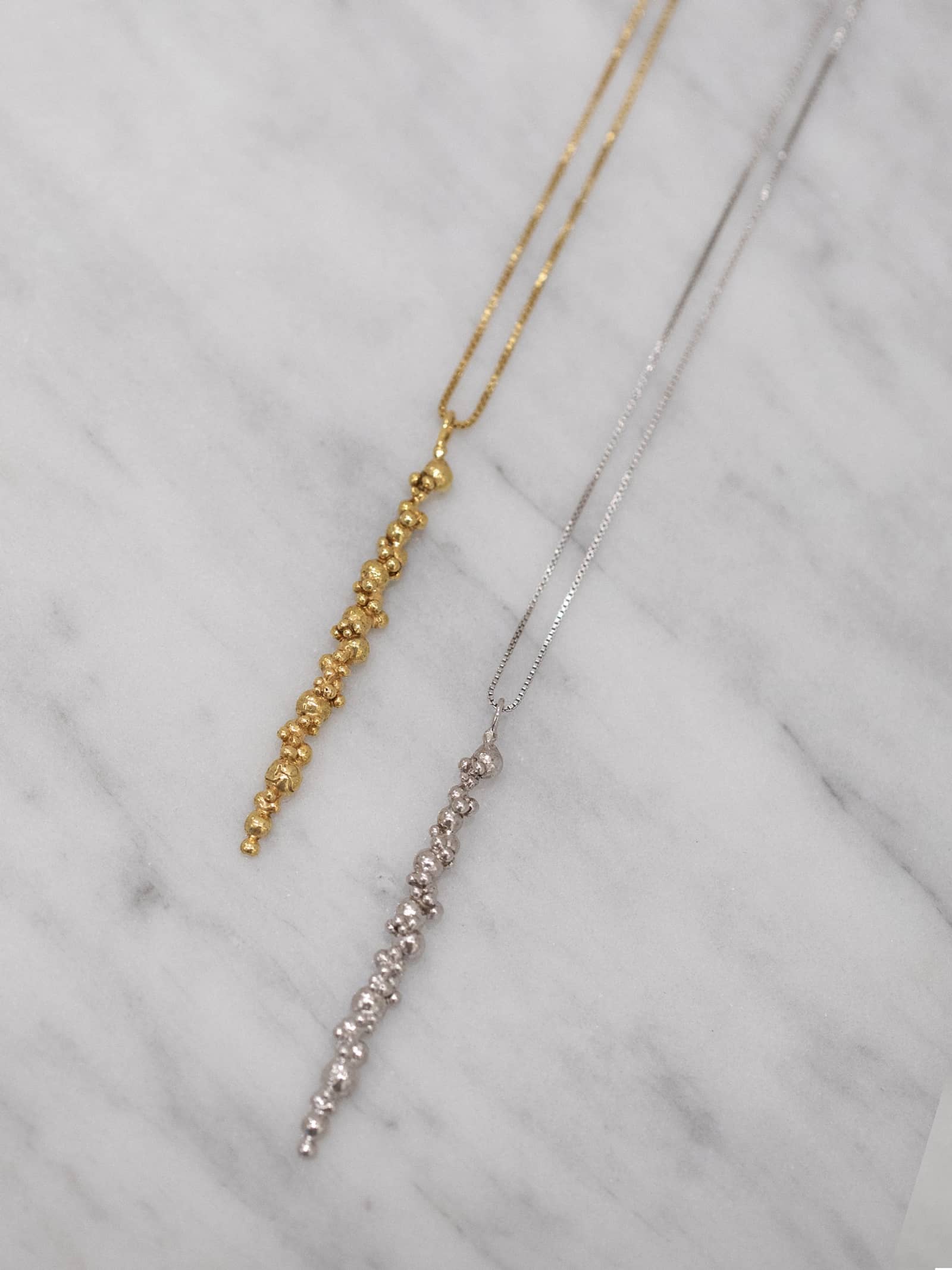 Céleste Deux Necklace Gold in Gold made by Eva Remenyi