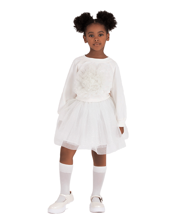 Shimmering Flowers Outfit | 2 Pieces made by Mama Luma