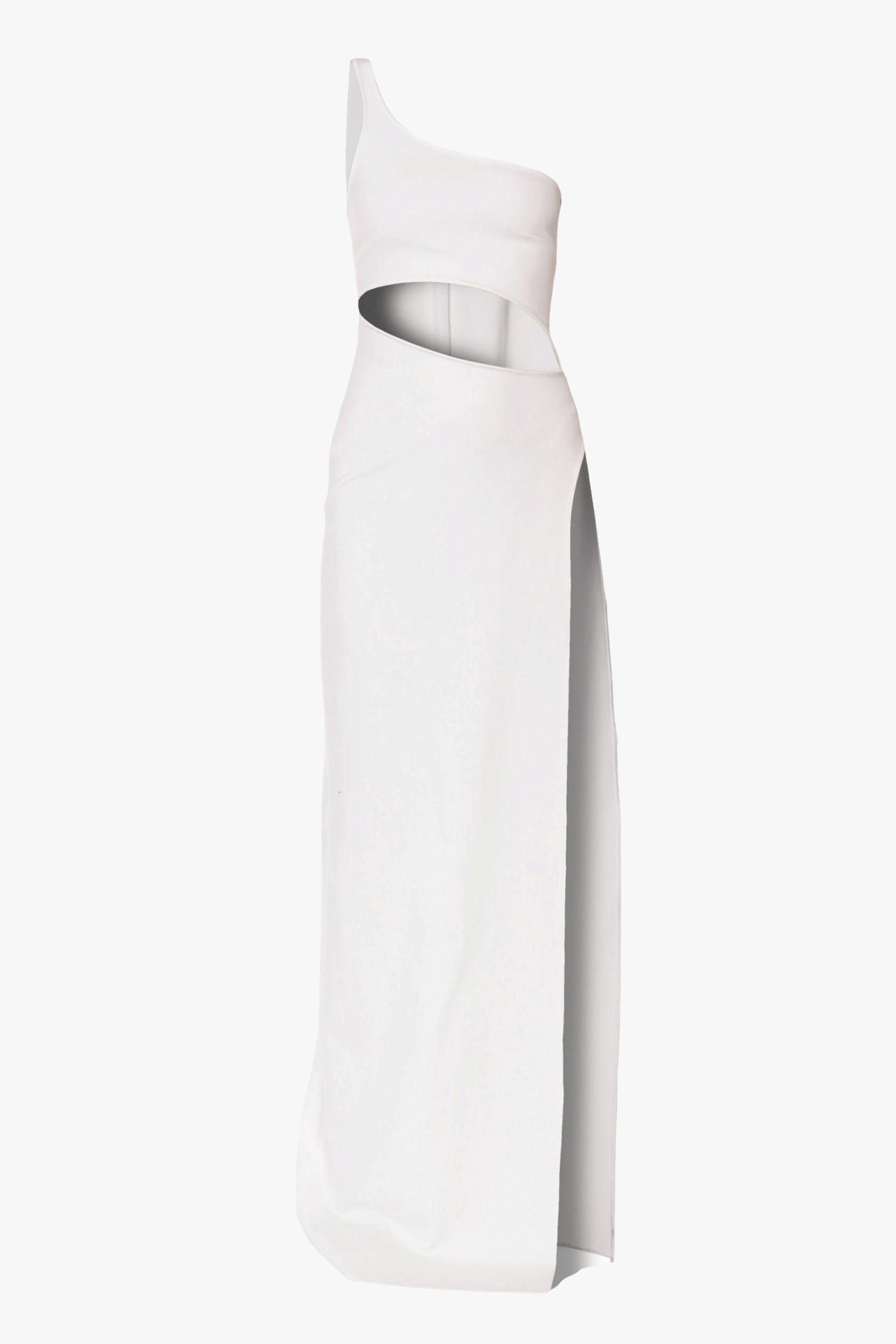 Dress Gina All White in White made by HALEWSKI