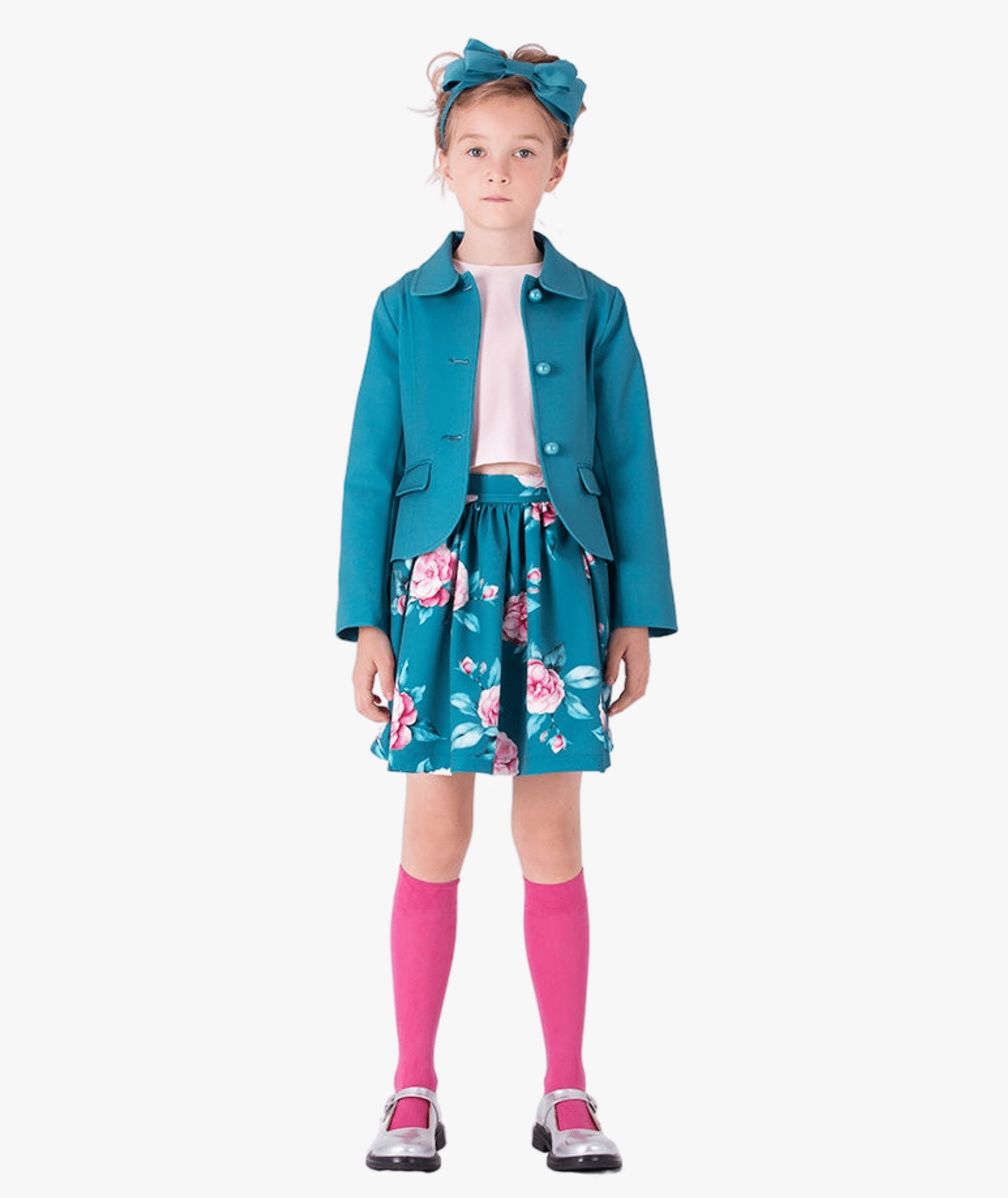 Classic Buttoned Girls Jacket made by Mama Luma