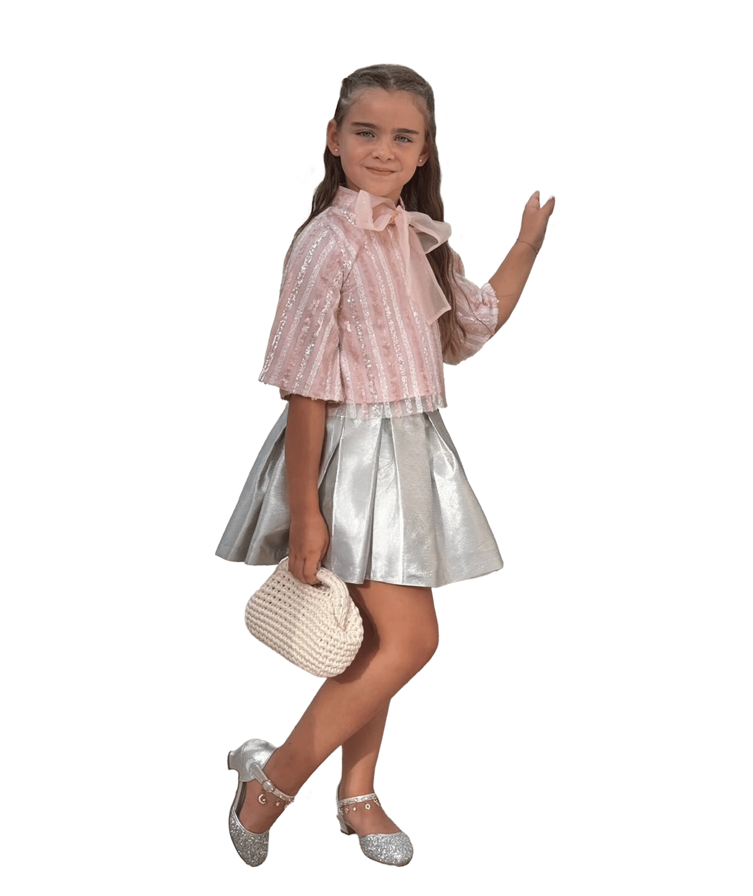 Sparkling Bow Girls Outfit | 2 Pieces made by Mama Luma