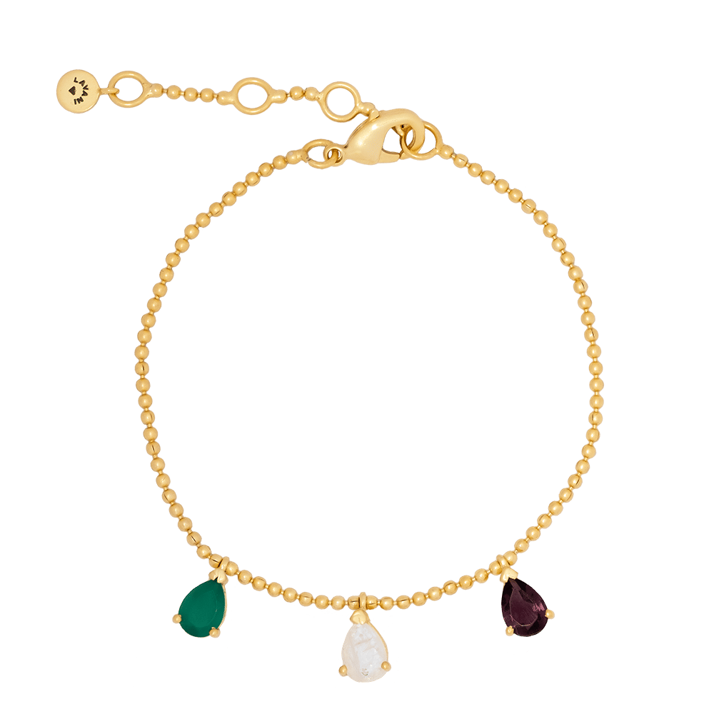 Green and Purple Pride Bracelet made by Lavani Jewels