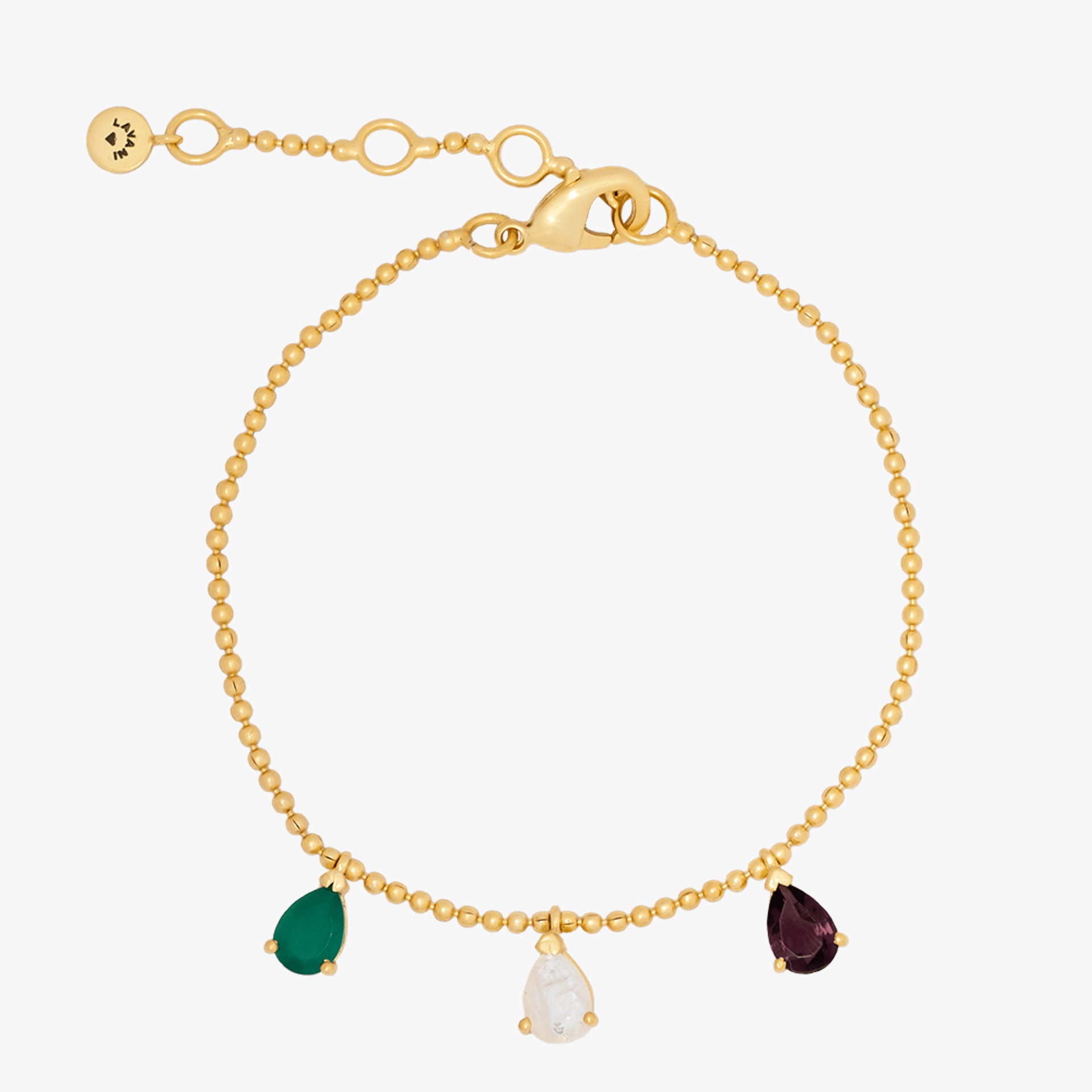 Green and Purple Pride Bracelet made by Lavani Jewels