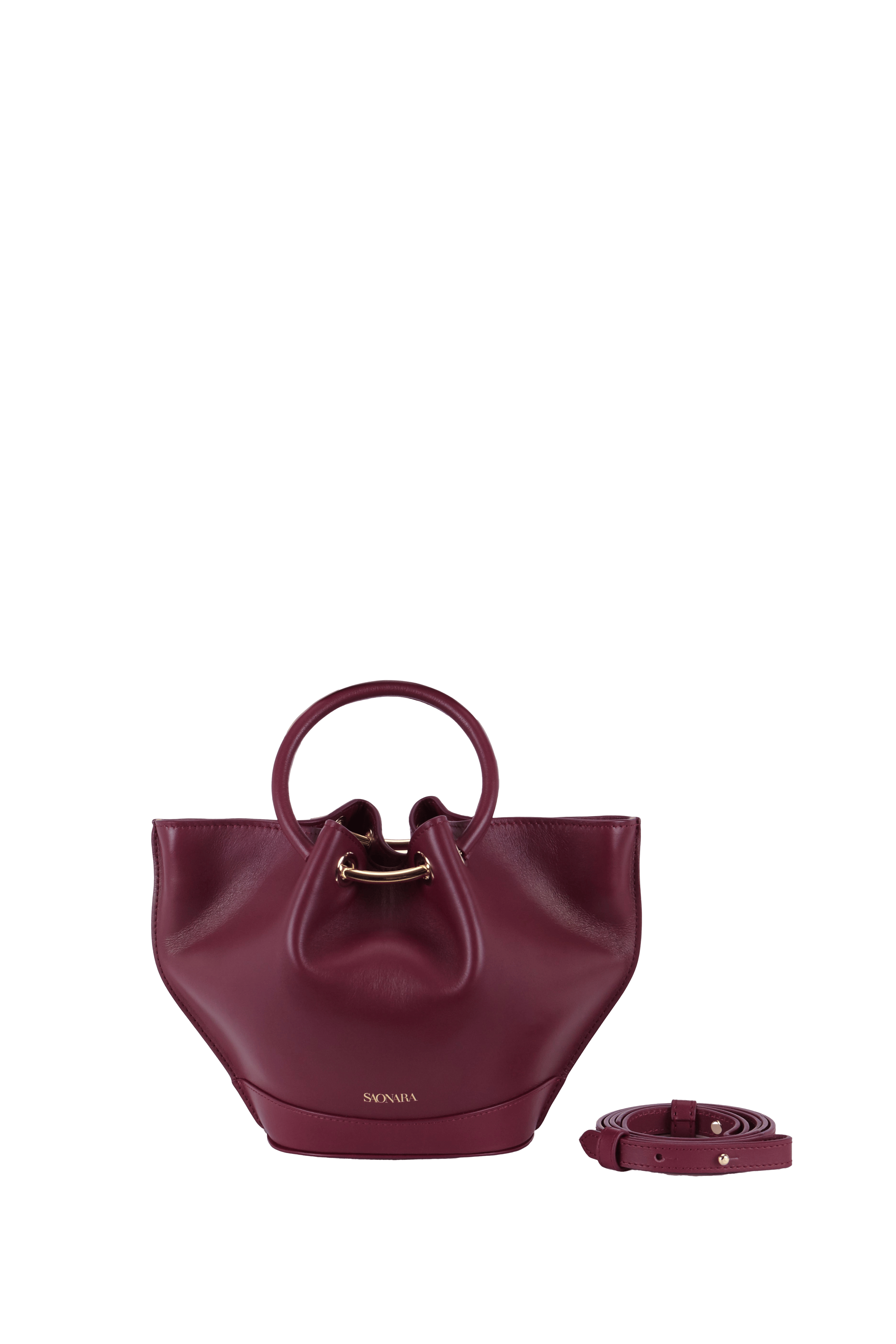 SAONARA MINI BERRY LEATHER BAG made by Saonara