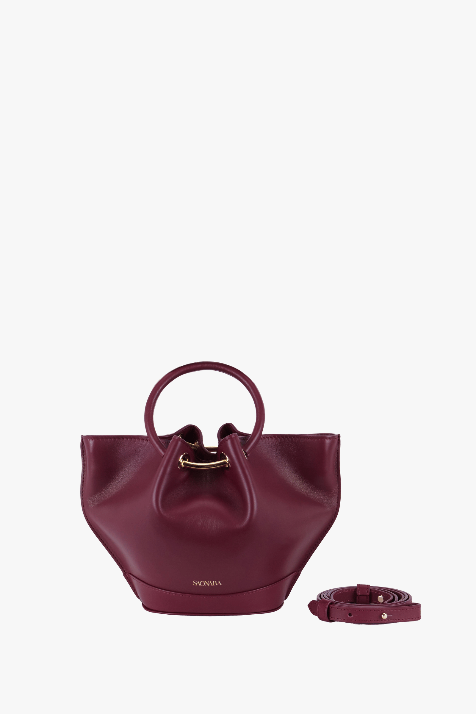 SAONARA MINI BERRY LEATHER BAG made by Saonara