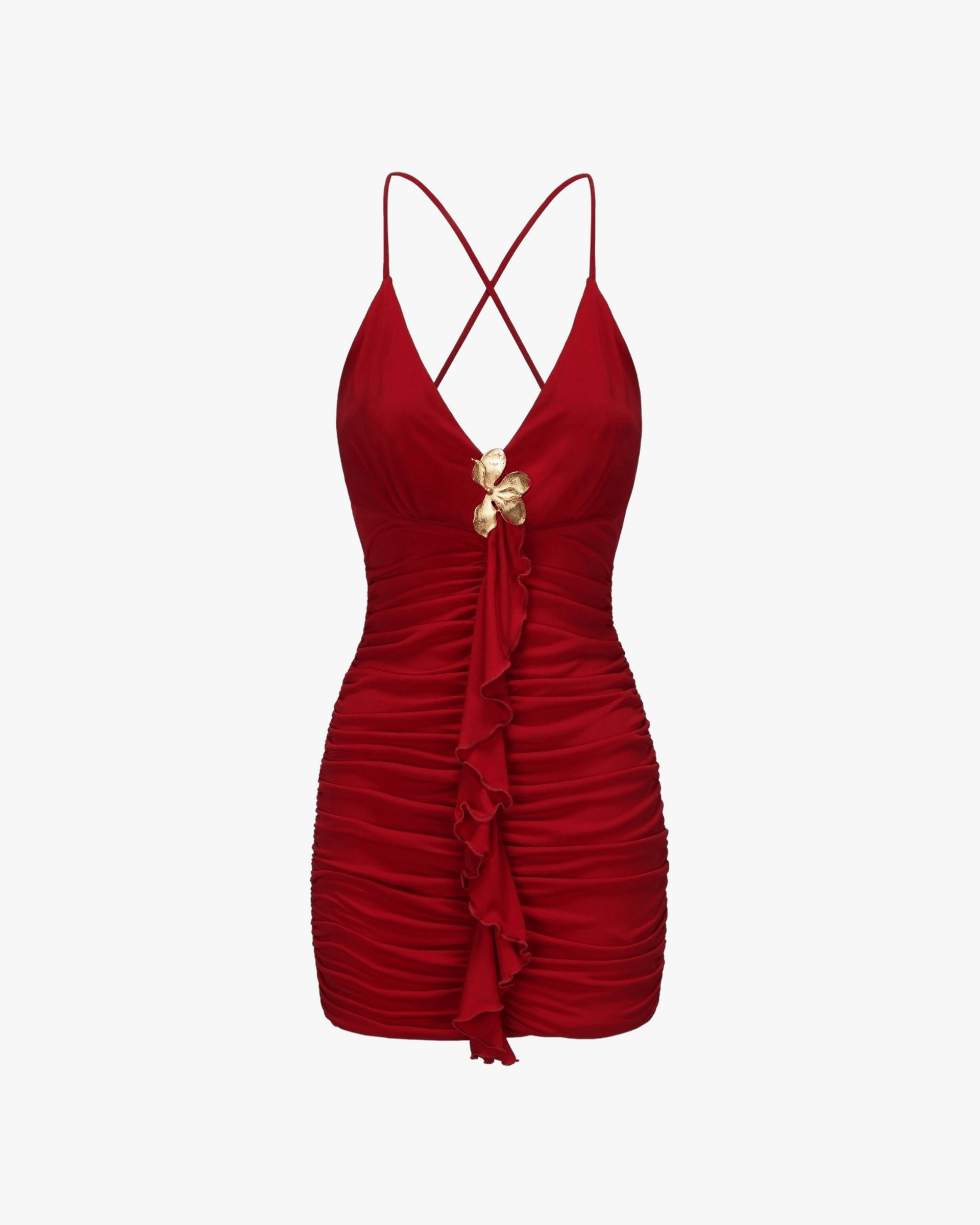 Violet Dress (Red) made by Nana Jacqueline