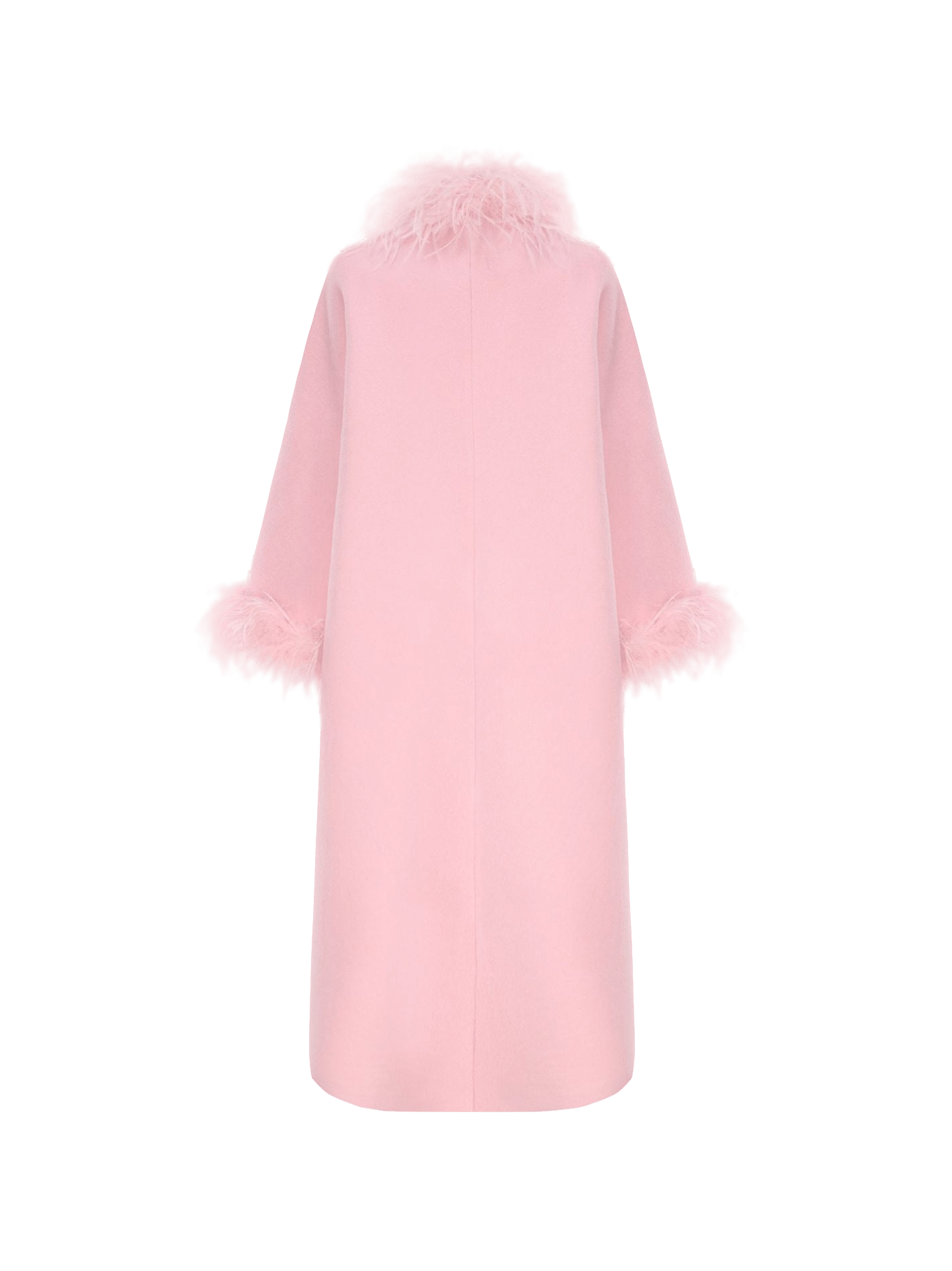 Nina Feather Coat (Pink) made by Nana Jacqueline