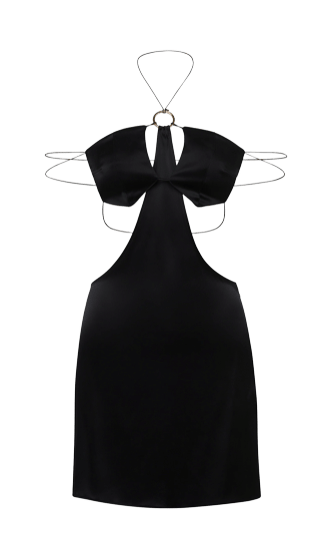 Emma mini dress in Black made by DIVALO