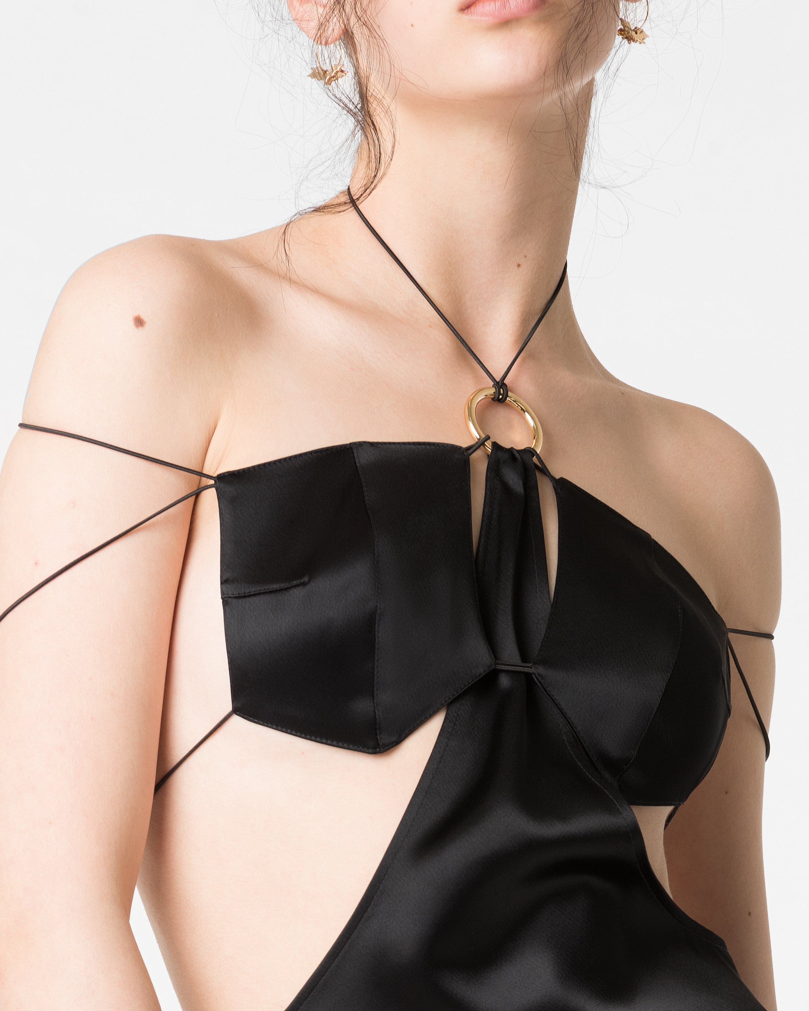 Emma mini dress in Black made by DIVALO