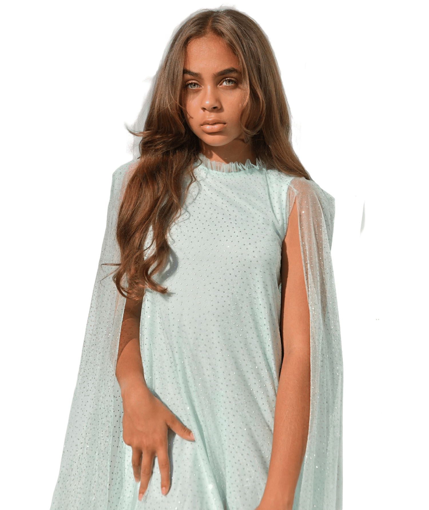 Sparkle Cape Girls Dress made by Mama Luma