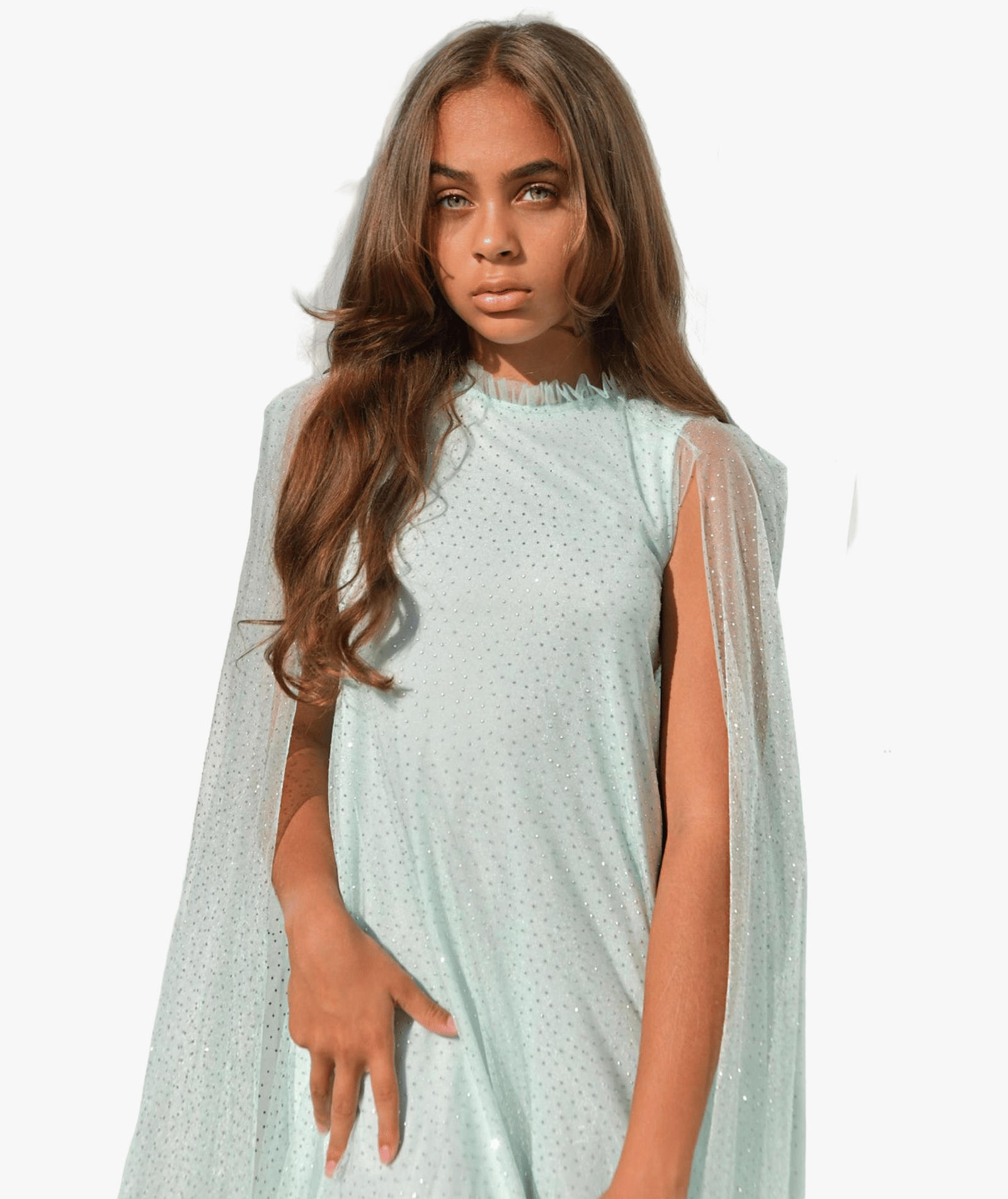 Sparkle Cape Girls Dress made by Mama Luma