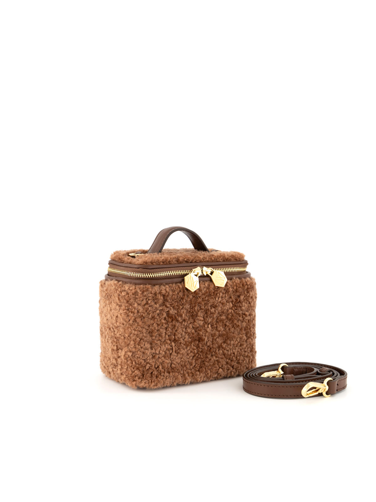 Betty Mini Fur Brown made by Maven Bag